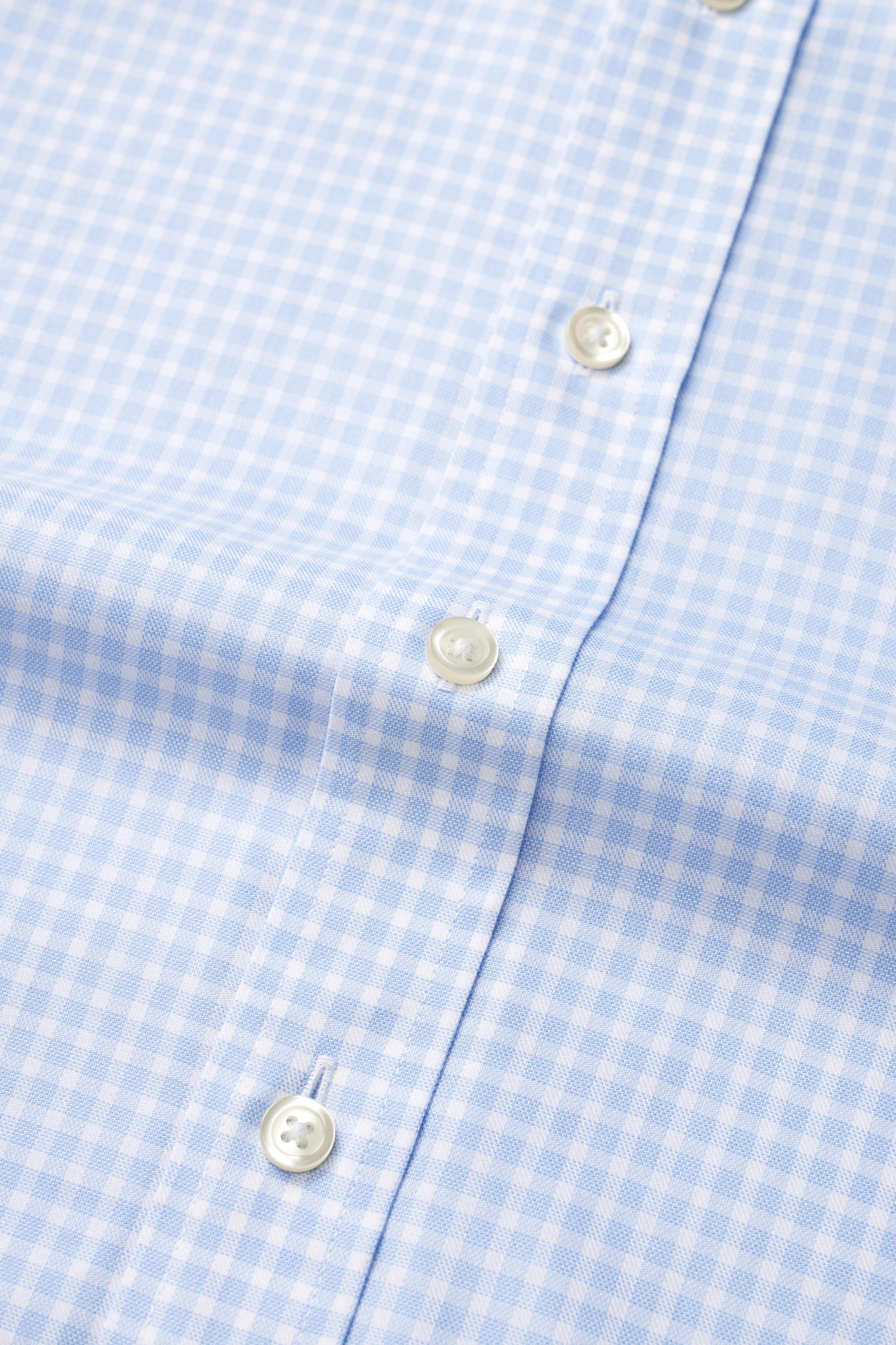 EVERYDAY Light Blue Gingham Shirt - Atica Man
