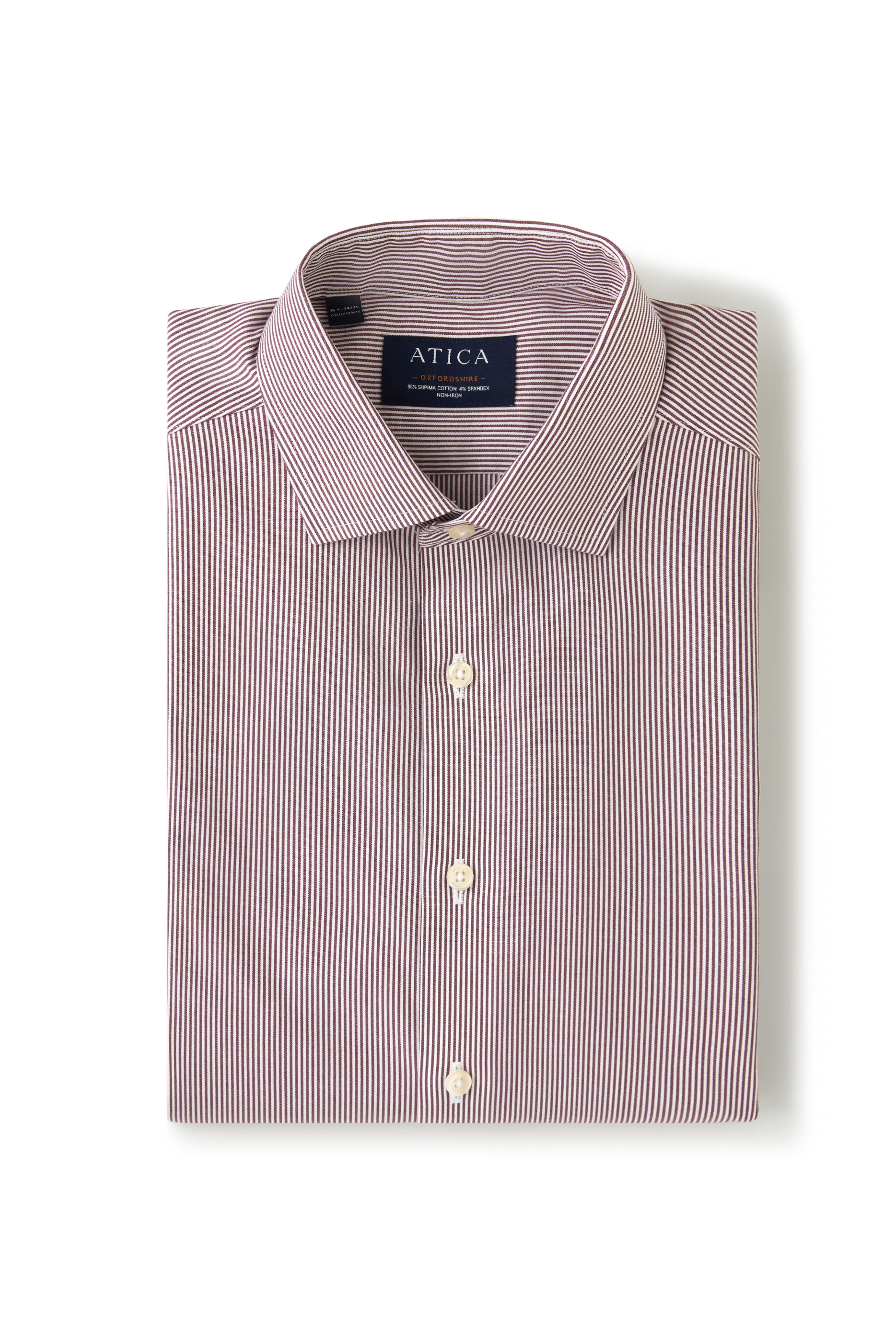 Oxfordshire Wine Stripes Shirt - Atica Man