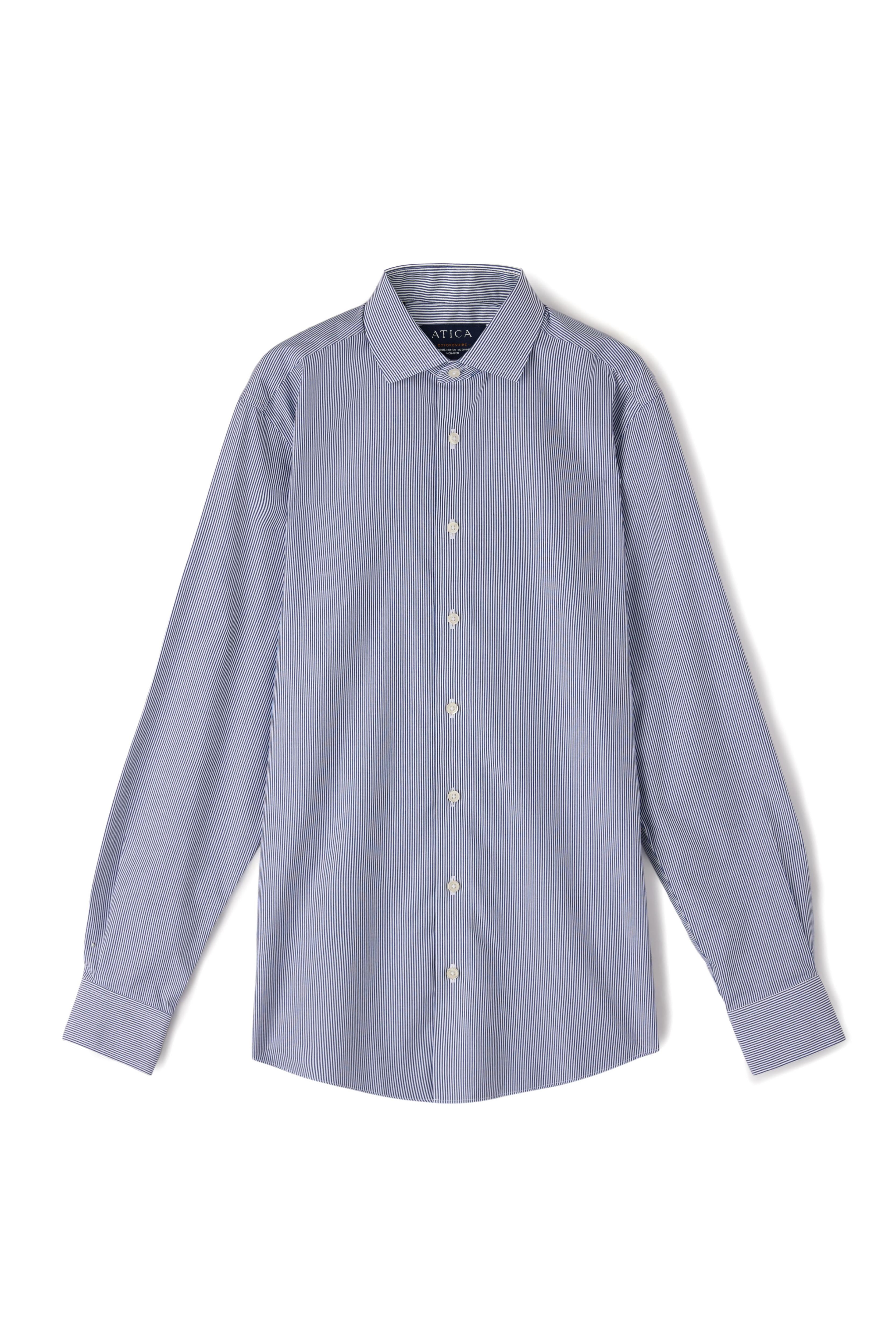 Oxfordshire Navy Stripes Shirt - Atica Man