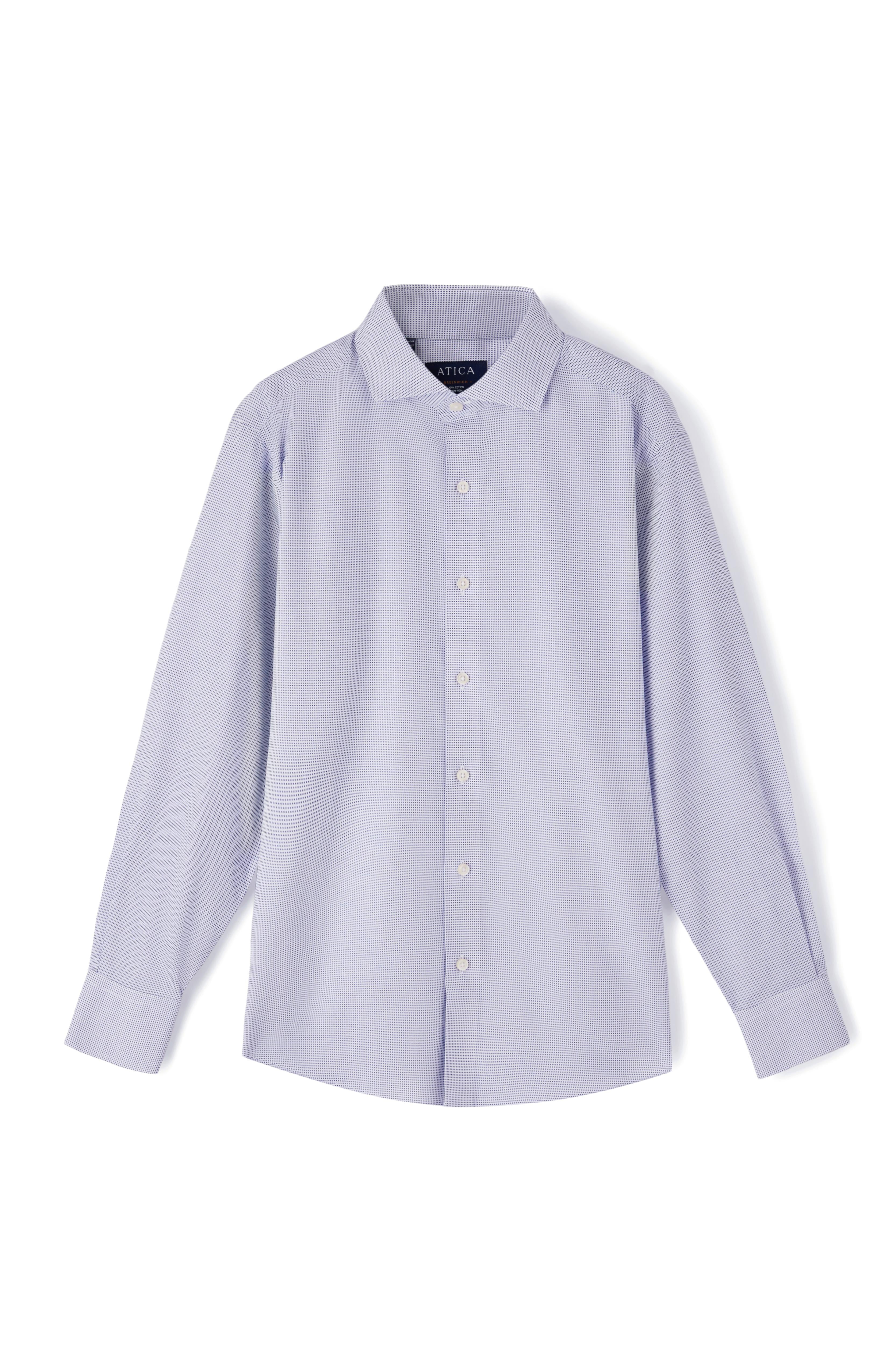 Greenwich Blue Check Shirt - Atica Man