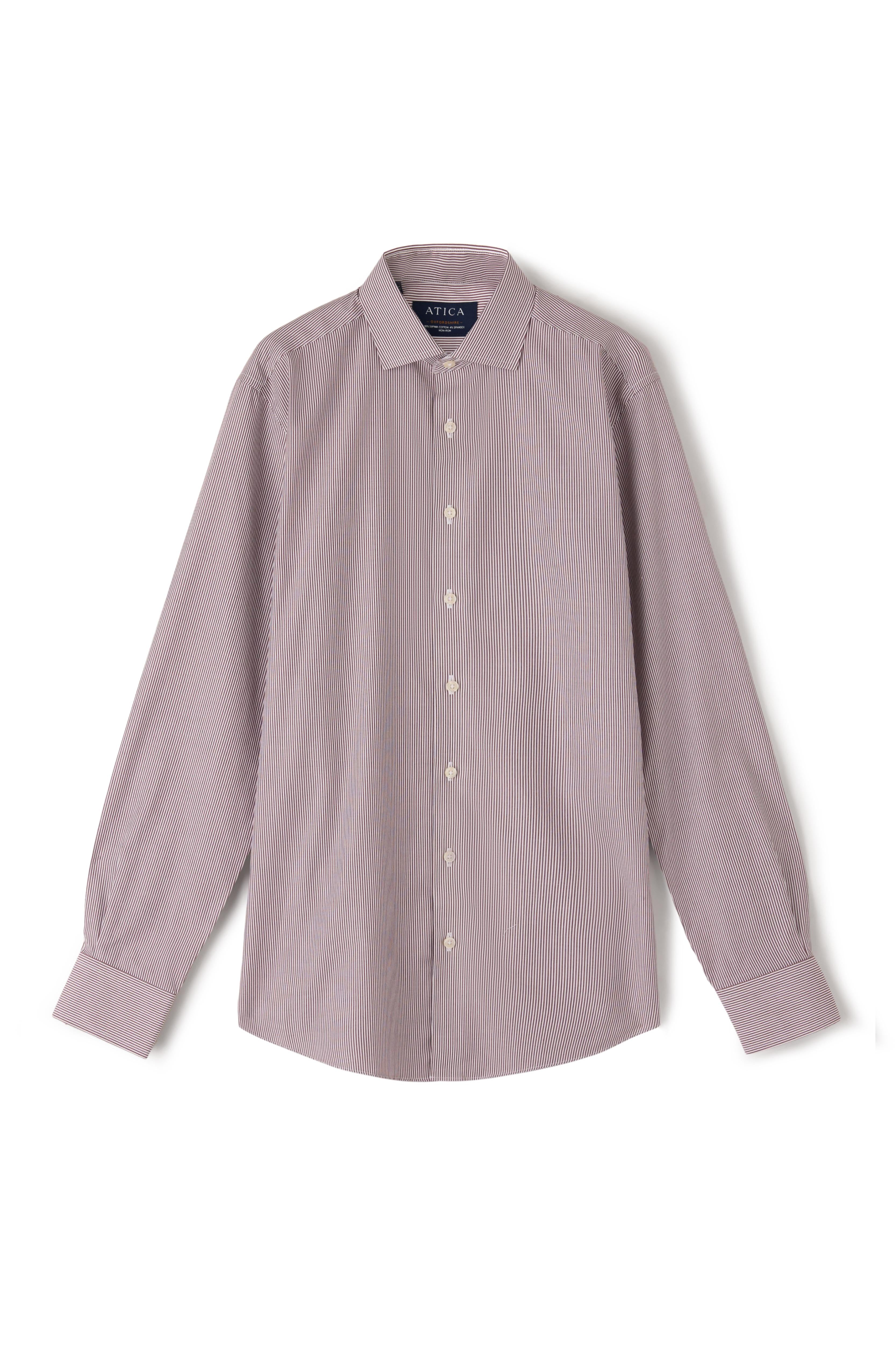Oxfordshire Wine Stripes Shirt - Atica Man