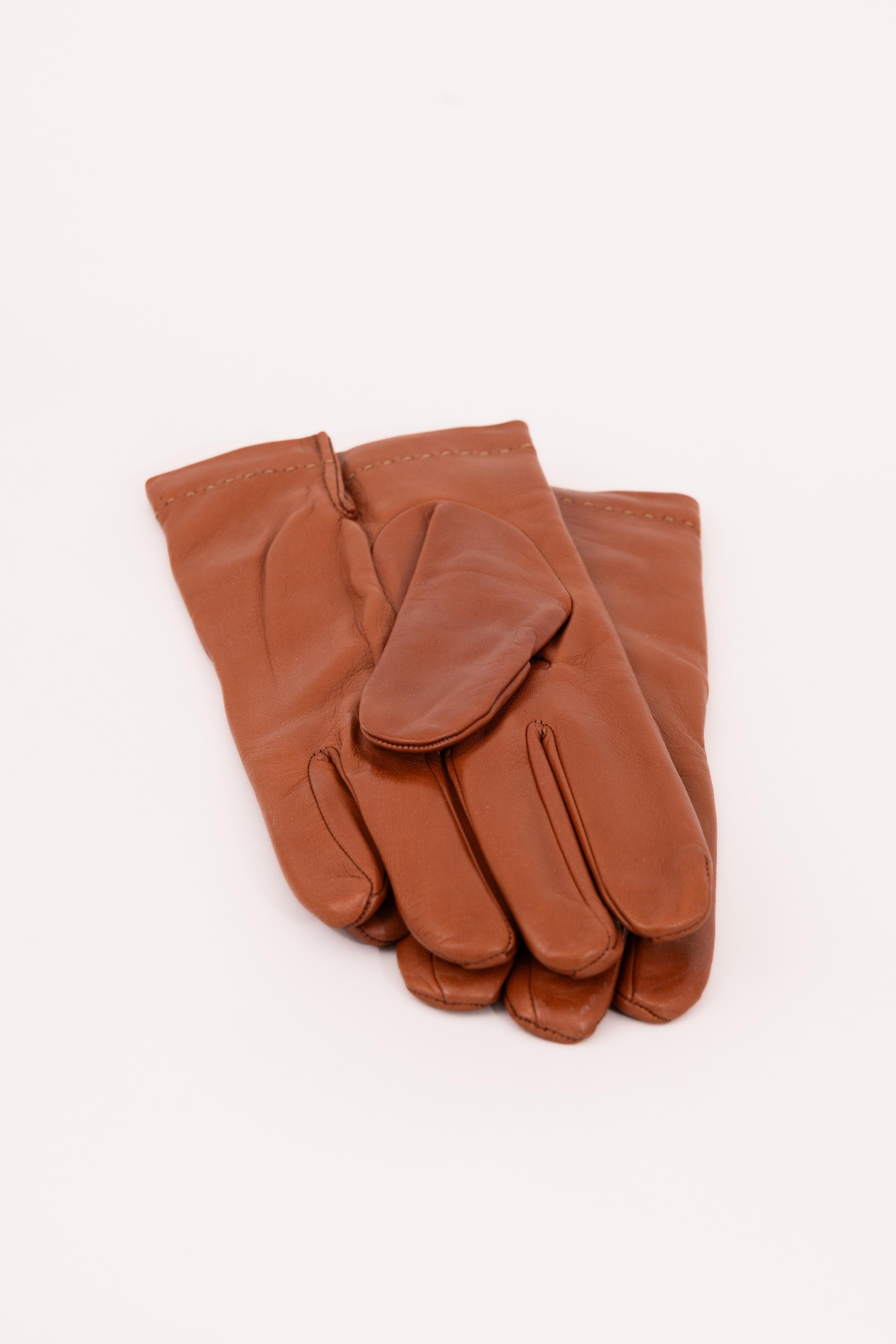 Mens Italian Nappa Leather Merino Lined Gloves - Atica Man
