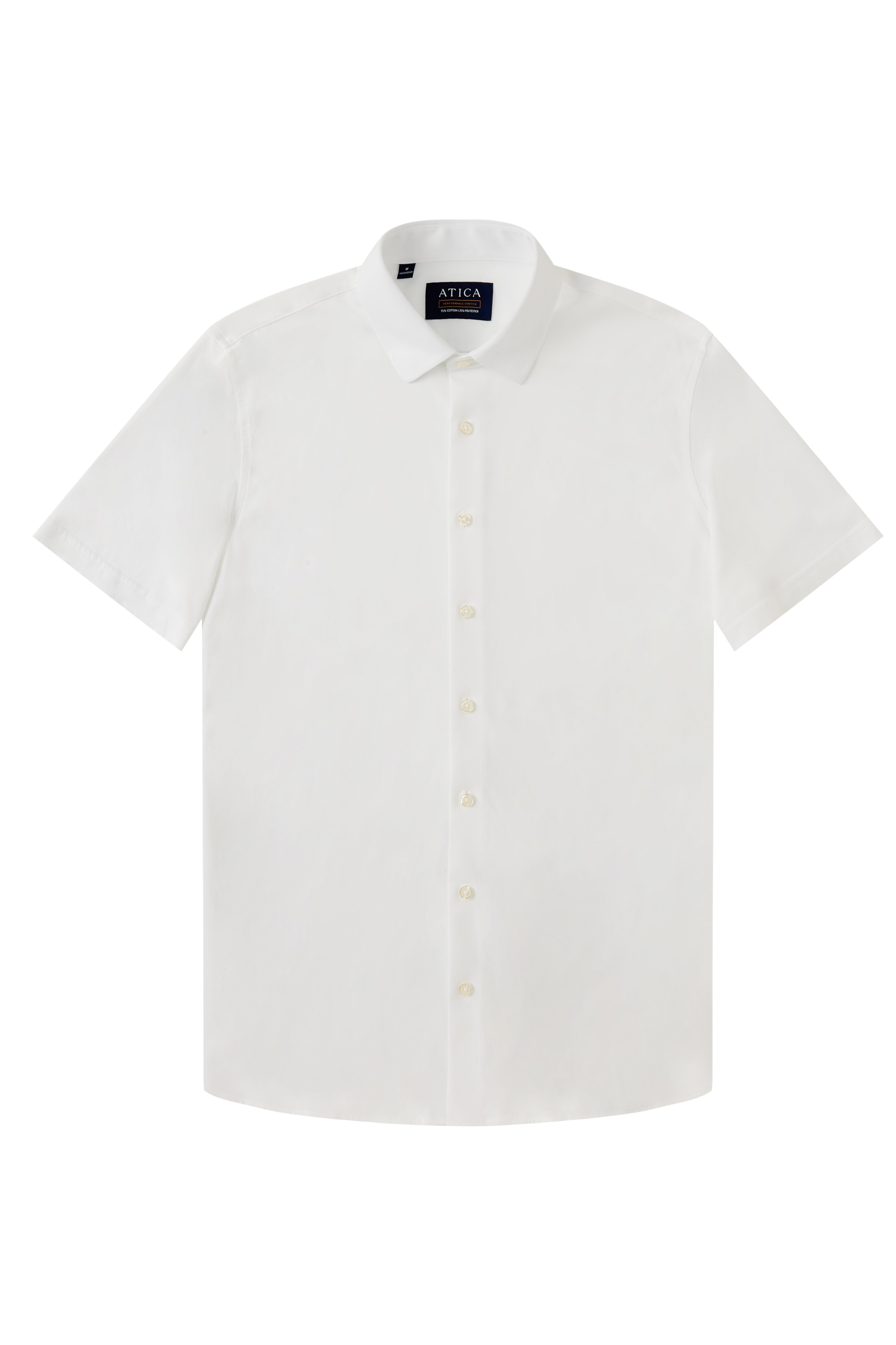 Short Sleeve Button Down Knit Shirt - Atica Man