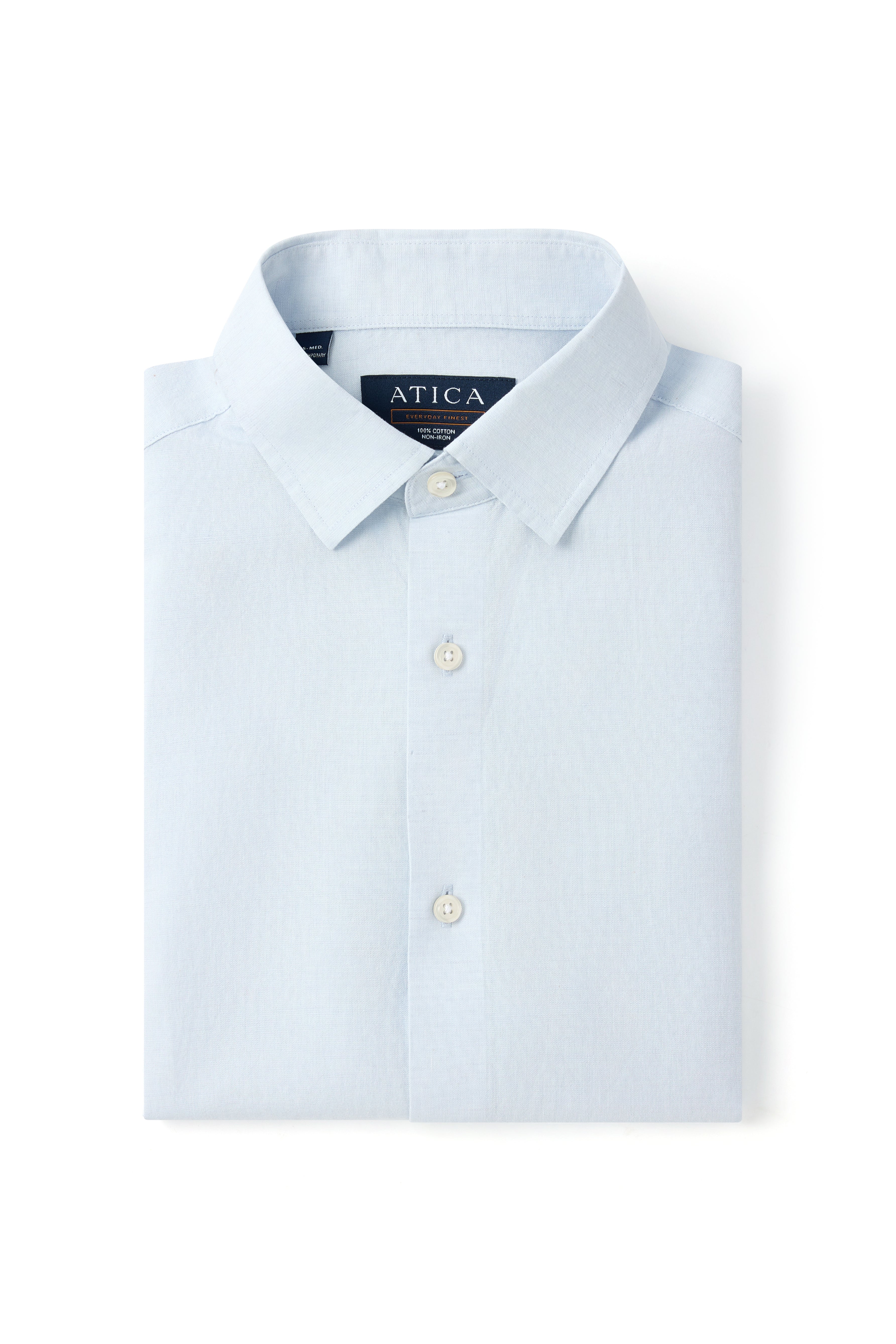 Sky Blue Short Sleeve Linen Shirt
