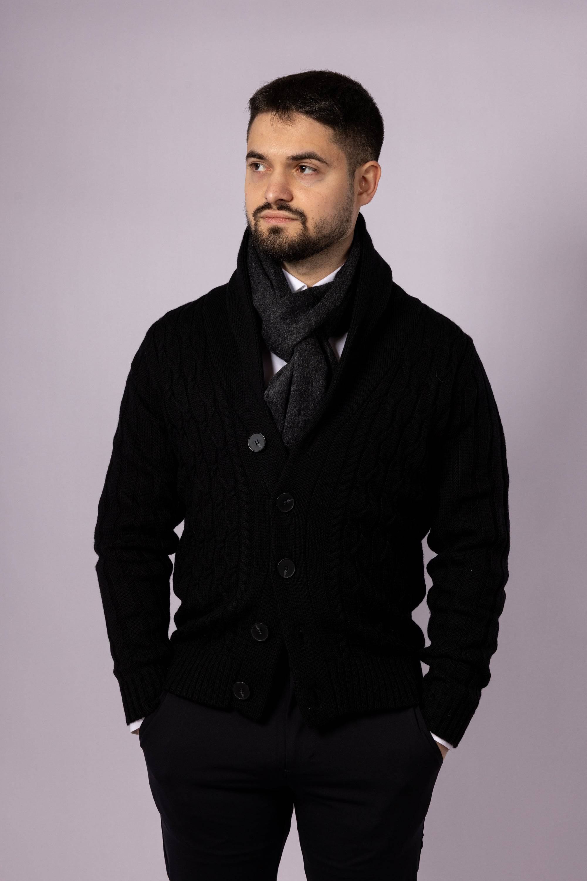 Cable Knit Cardigan - Atica Man