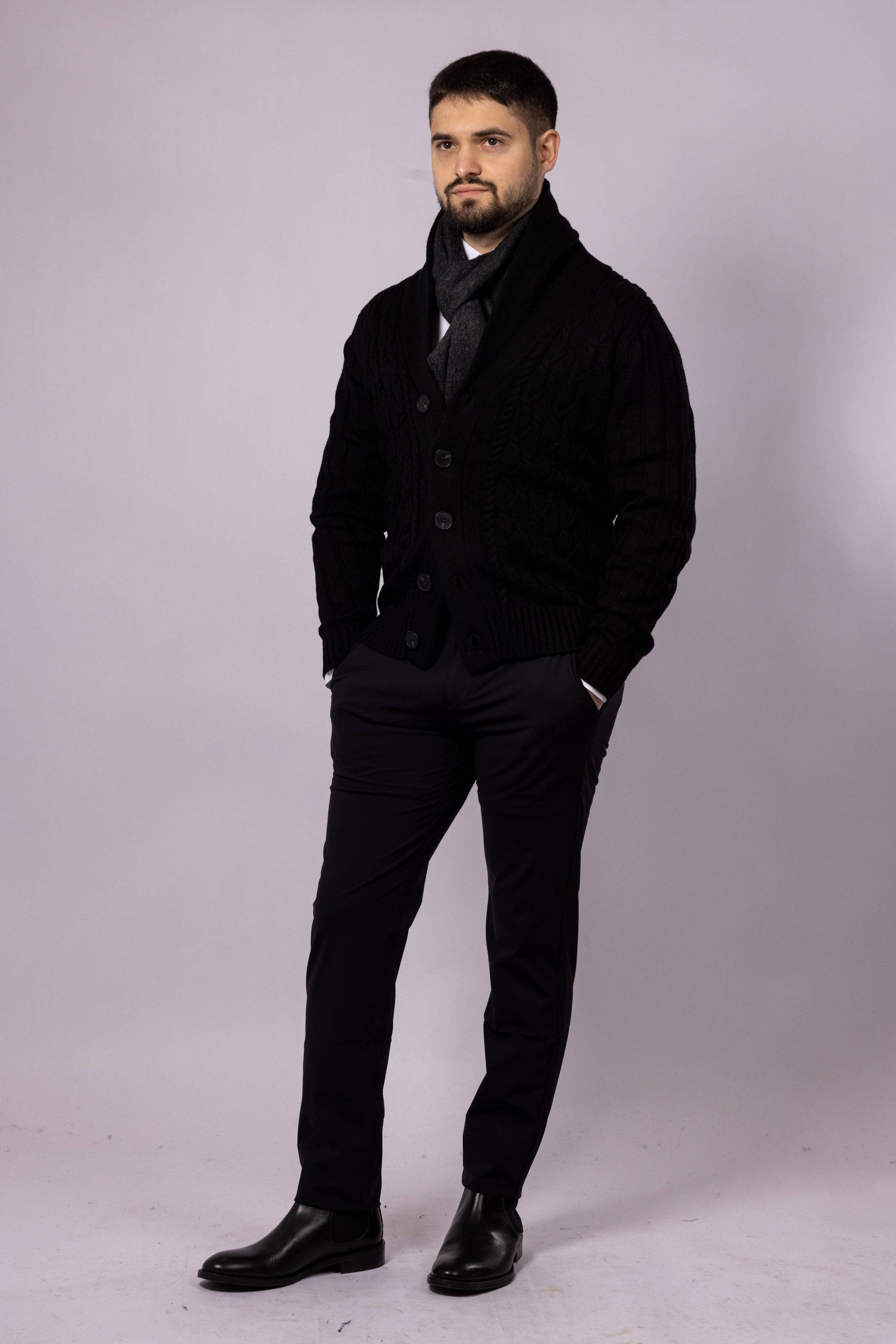 Cable Knit Cardigan - Atica Man