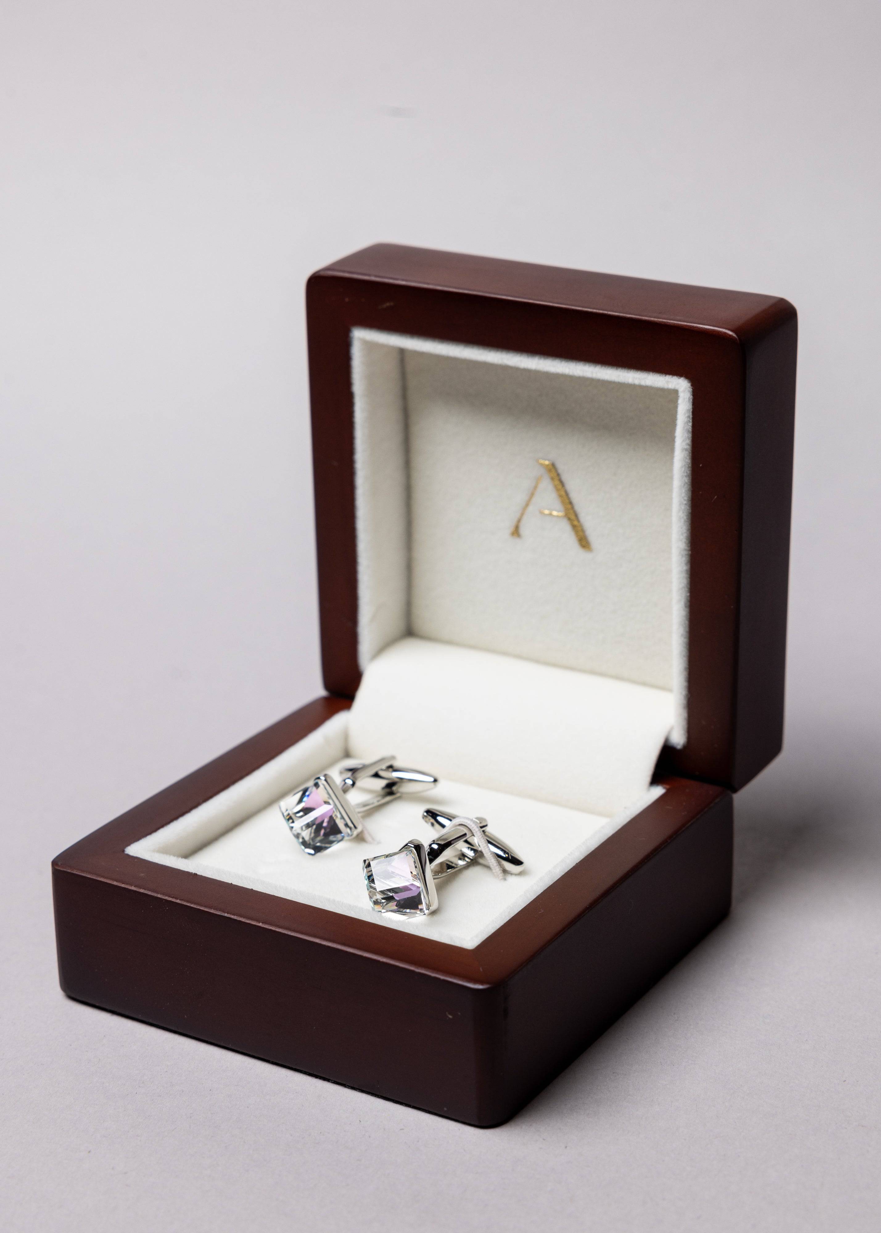 Charm Crystal Cufflinks - Atica Man