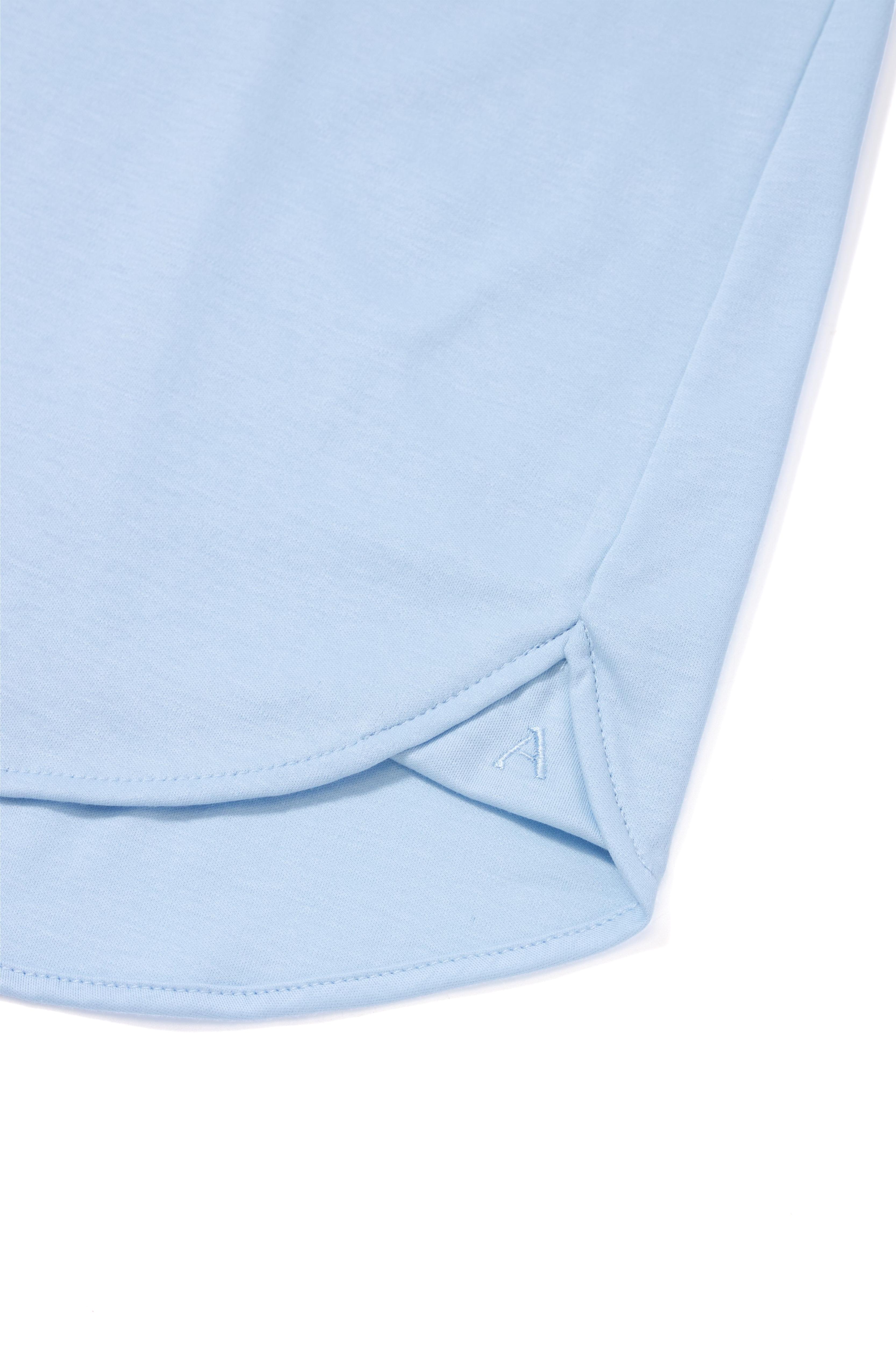Sky Blue Tokyo Long Sleeve Knit Shirt - Atica Man