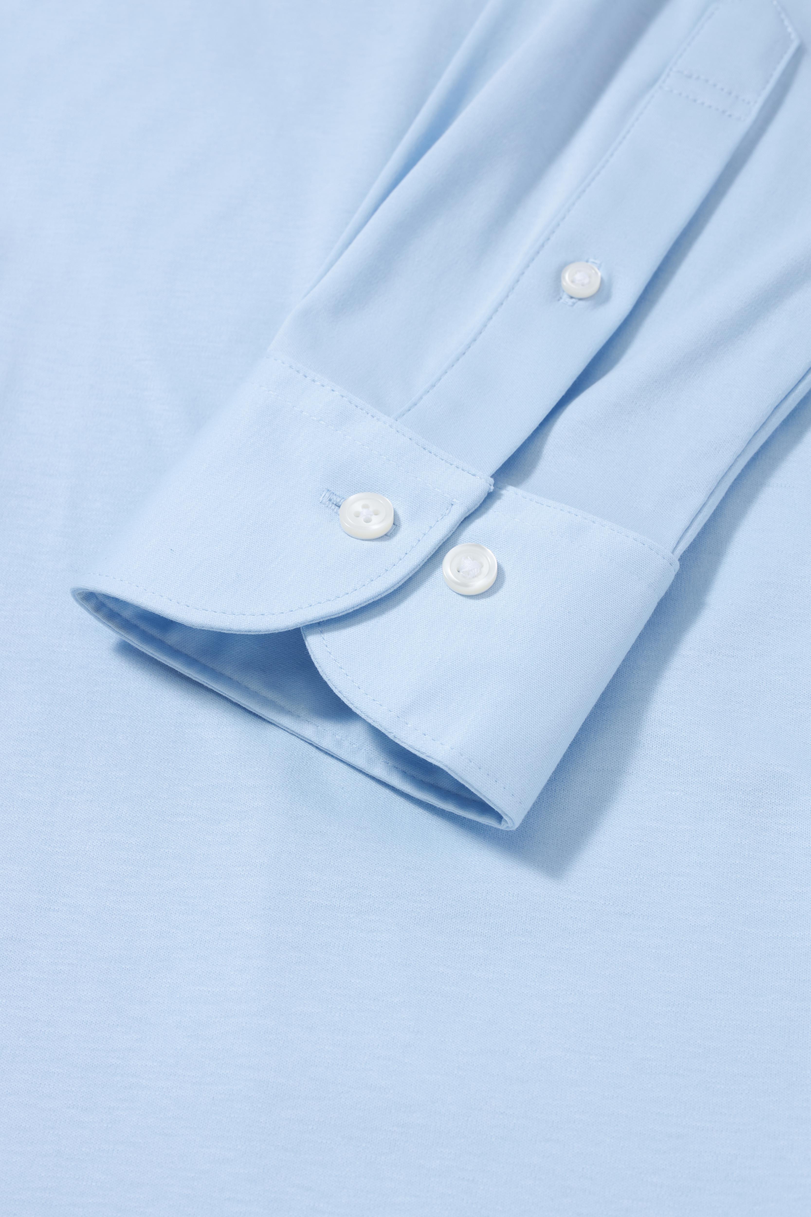 Sky Blue Tokyo Long Sleeve Knit Shirt - Atica Man