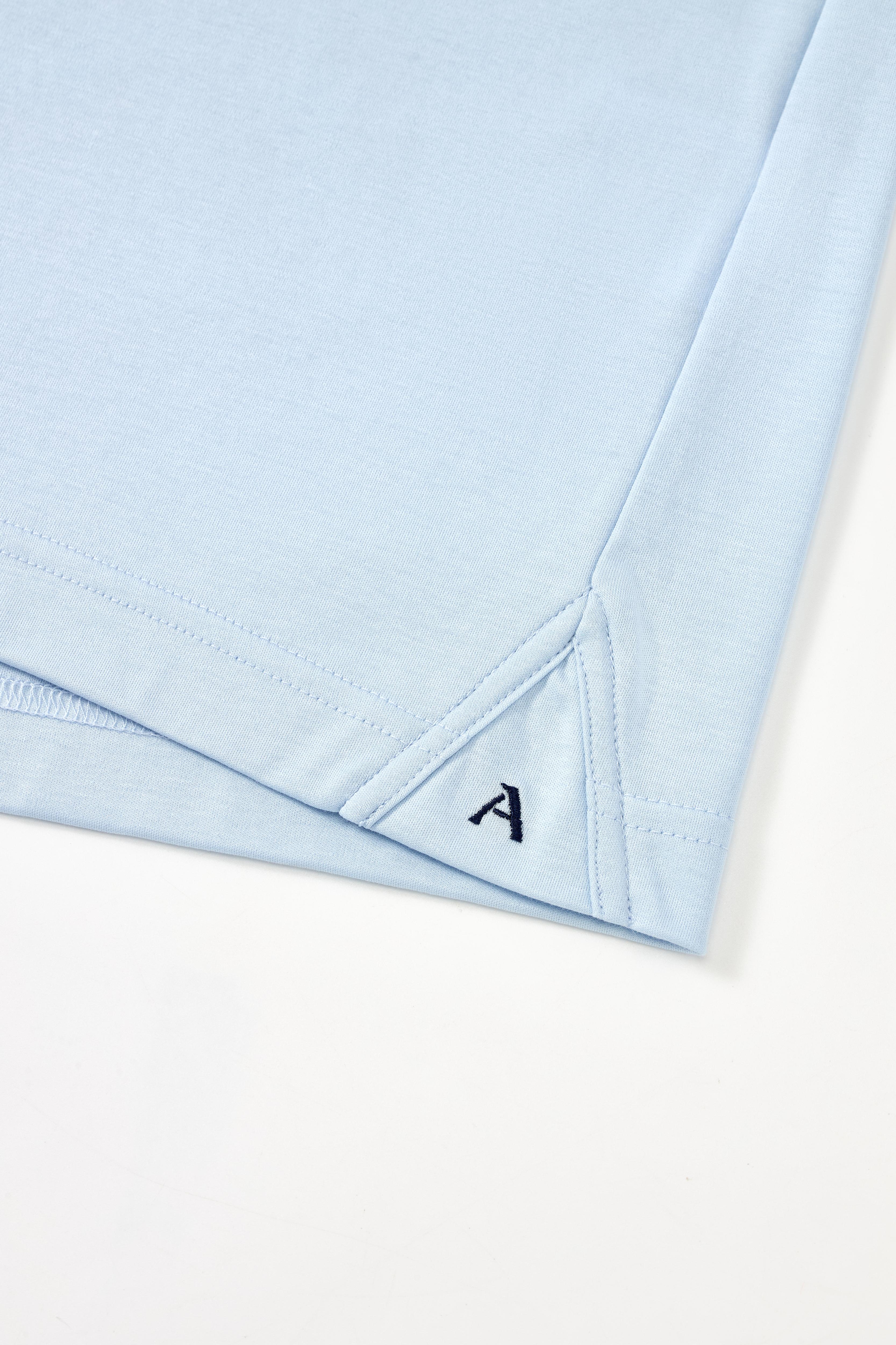 Sky Blue Buttonless Performance Polo - Atica Man