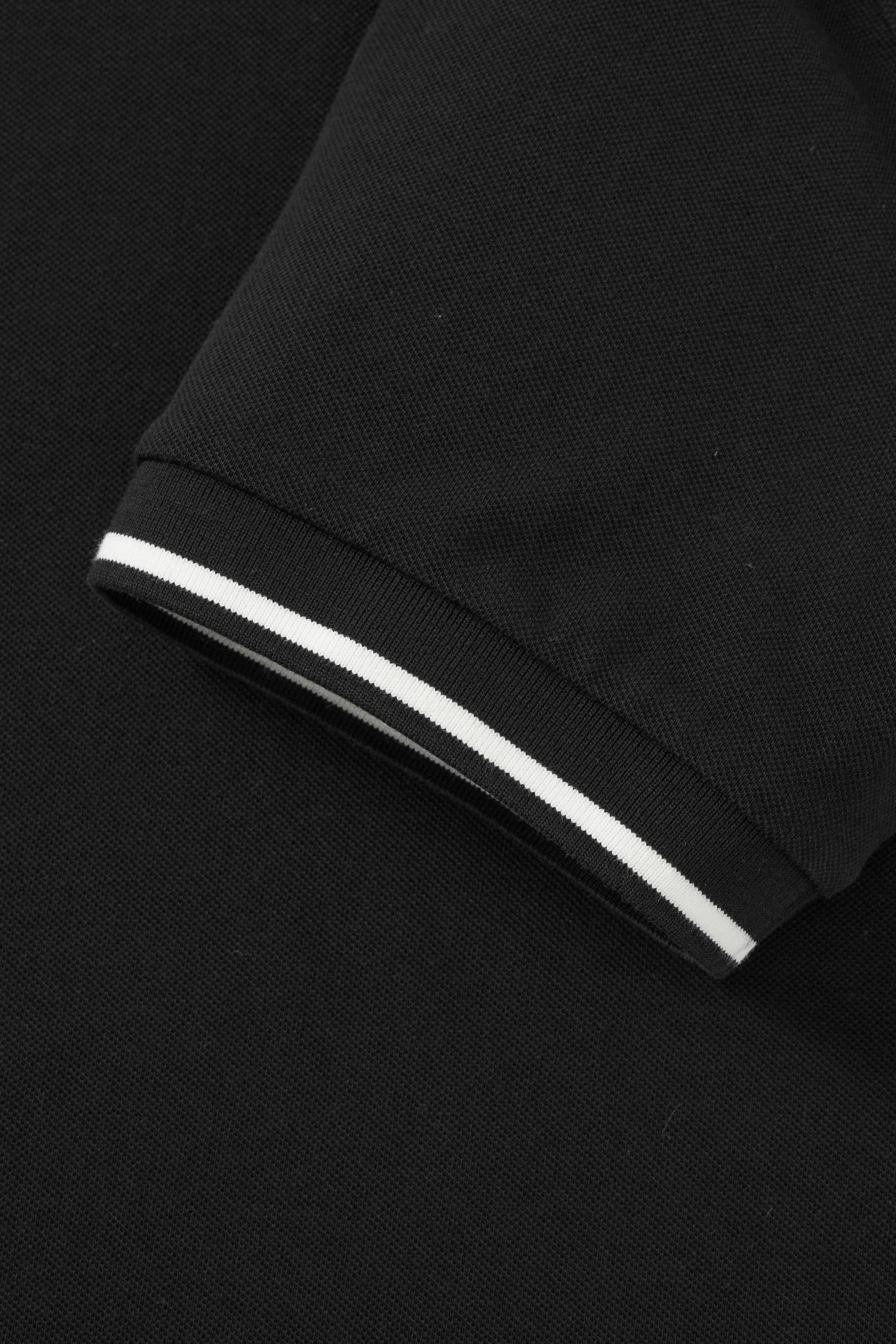 Black Buttonless Performance Polo - Atica Man