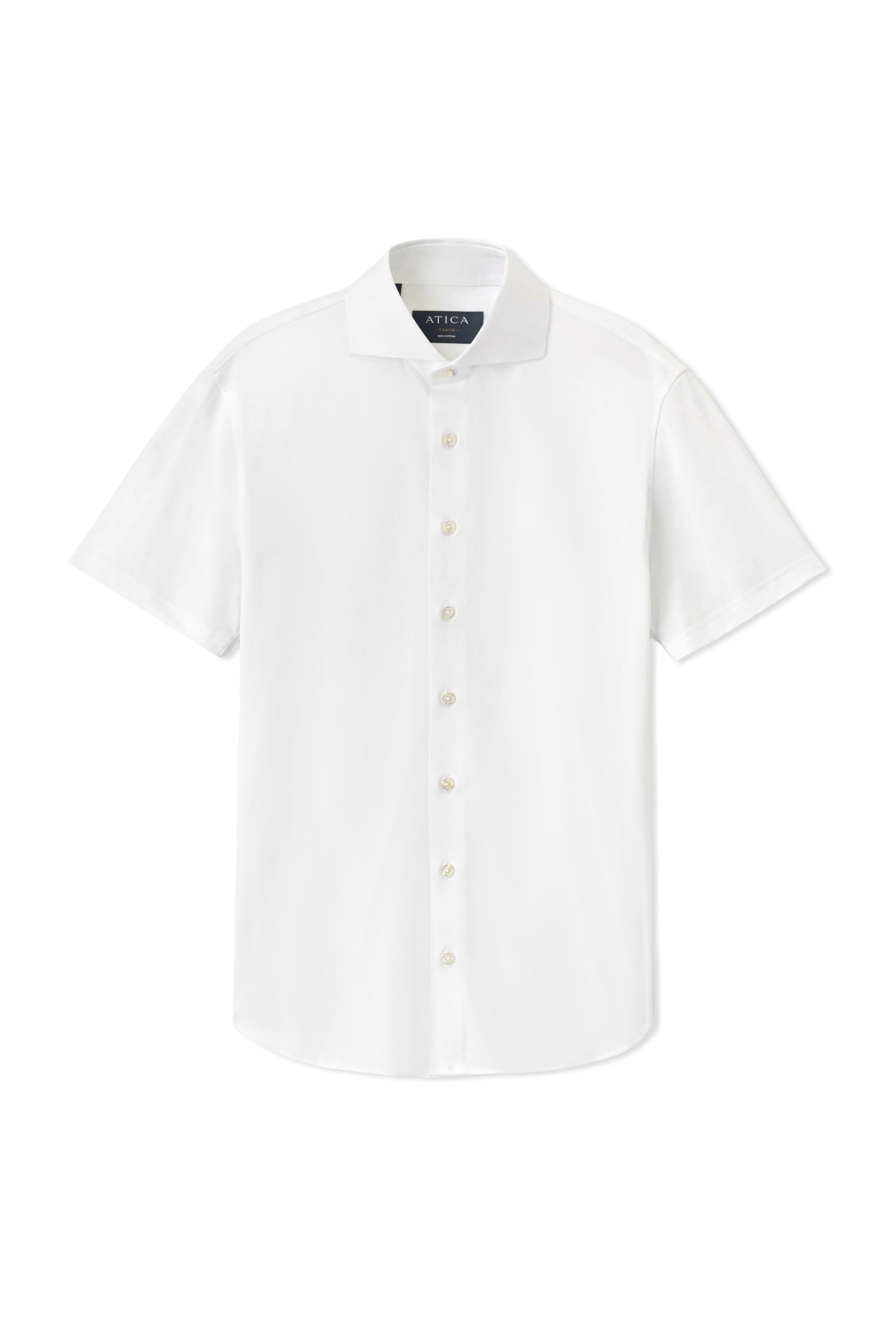 Tokyo Short Sleeve Knit Shirt White - Atica Man