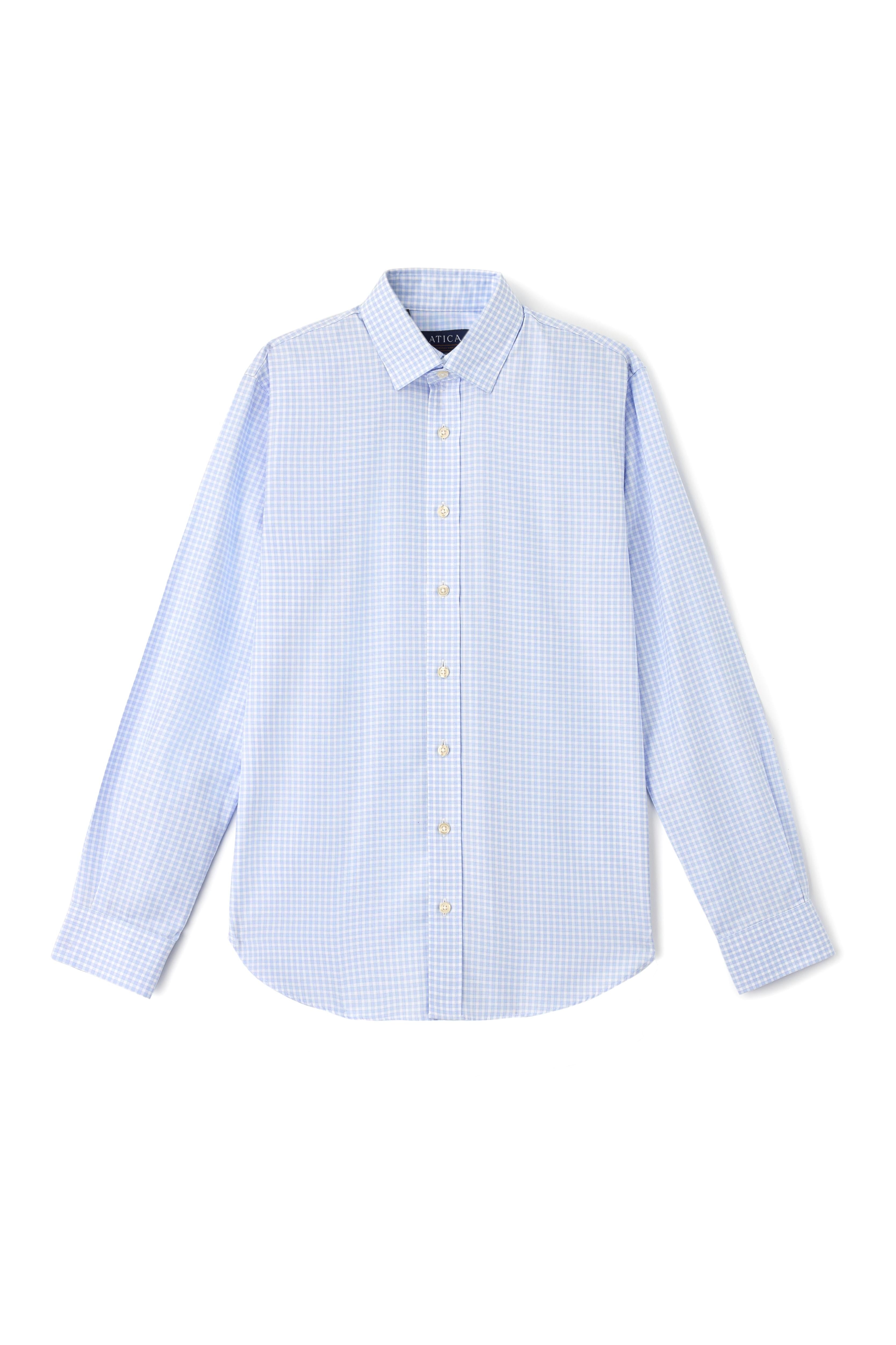 EVERYDAY Light Blue Gingham Shirt - Atica Man