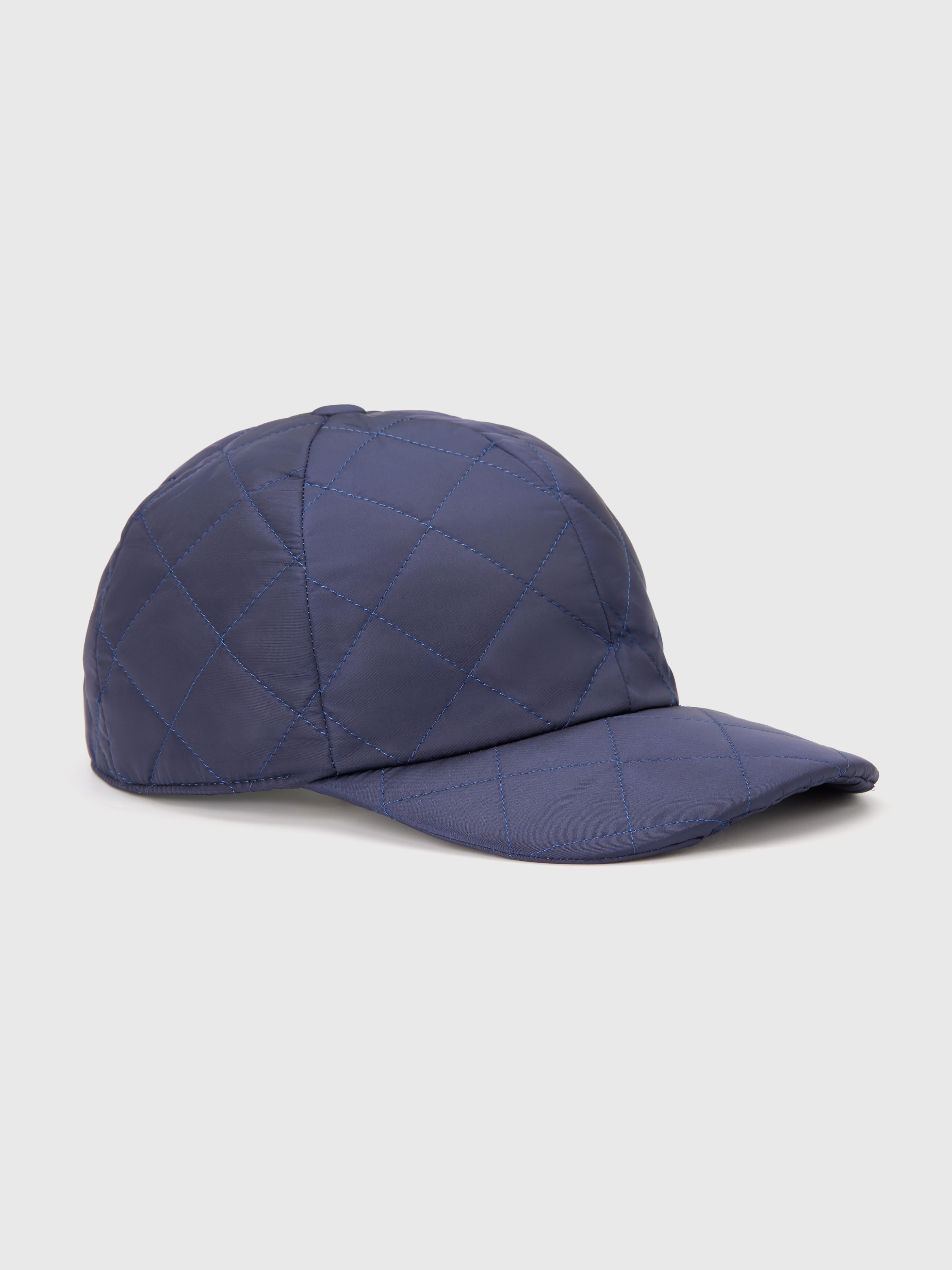 Navy Quilted Loft Cap - Atica Man