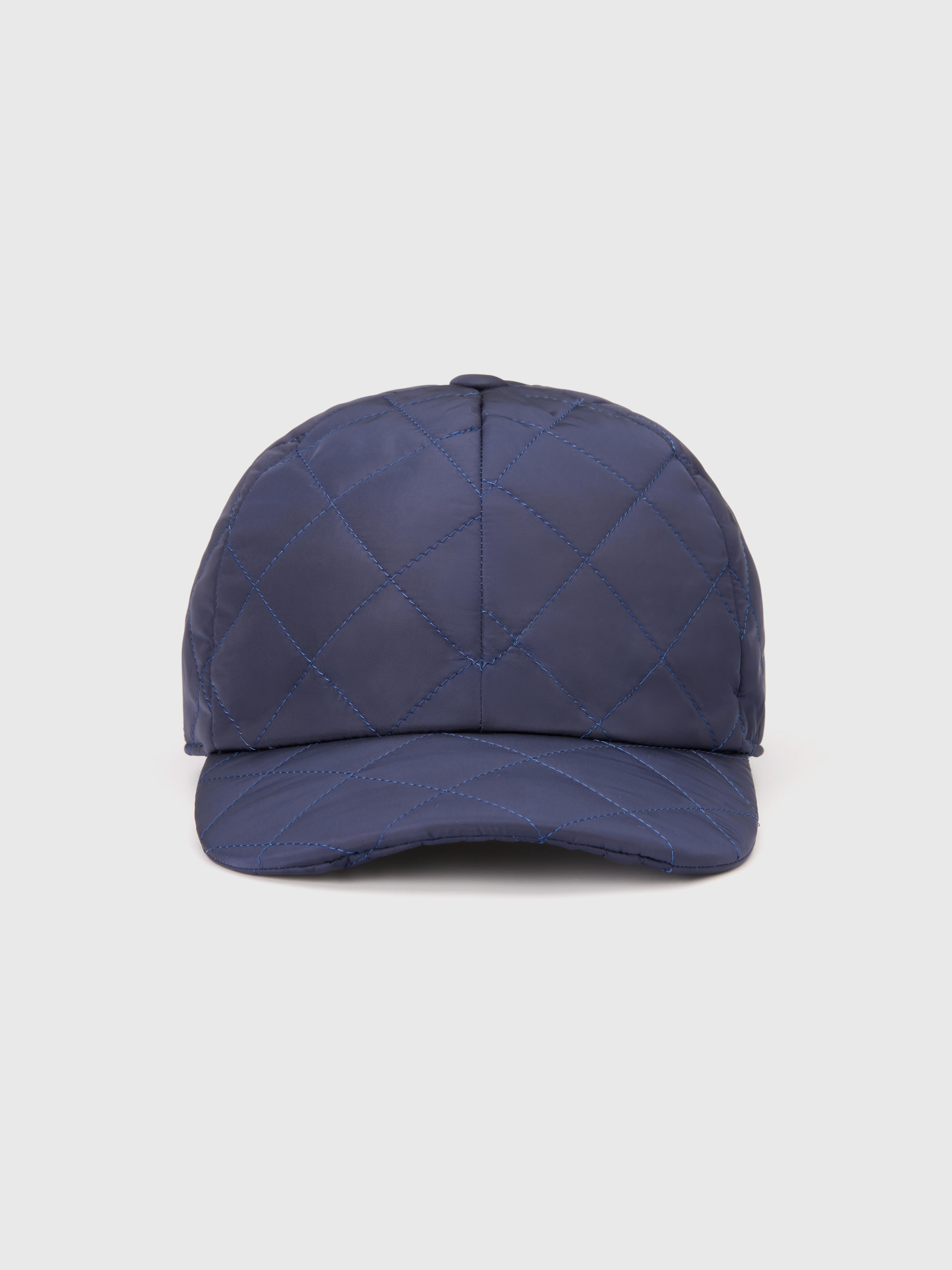 Navy Quilted Loft Cap - Atica Man