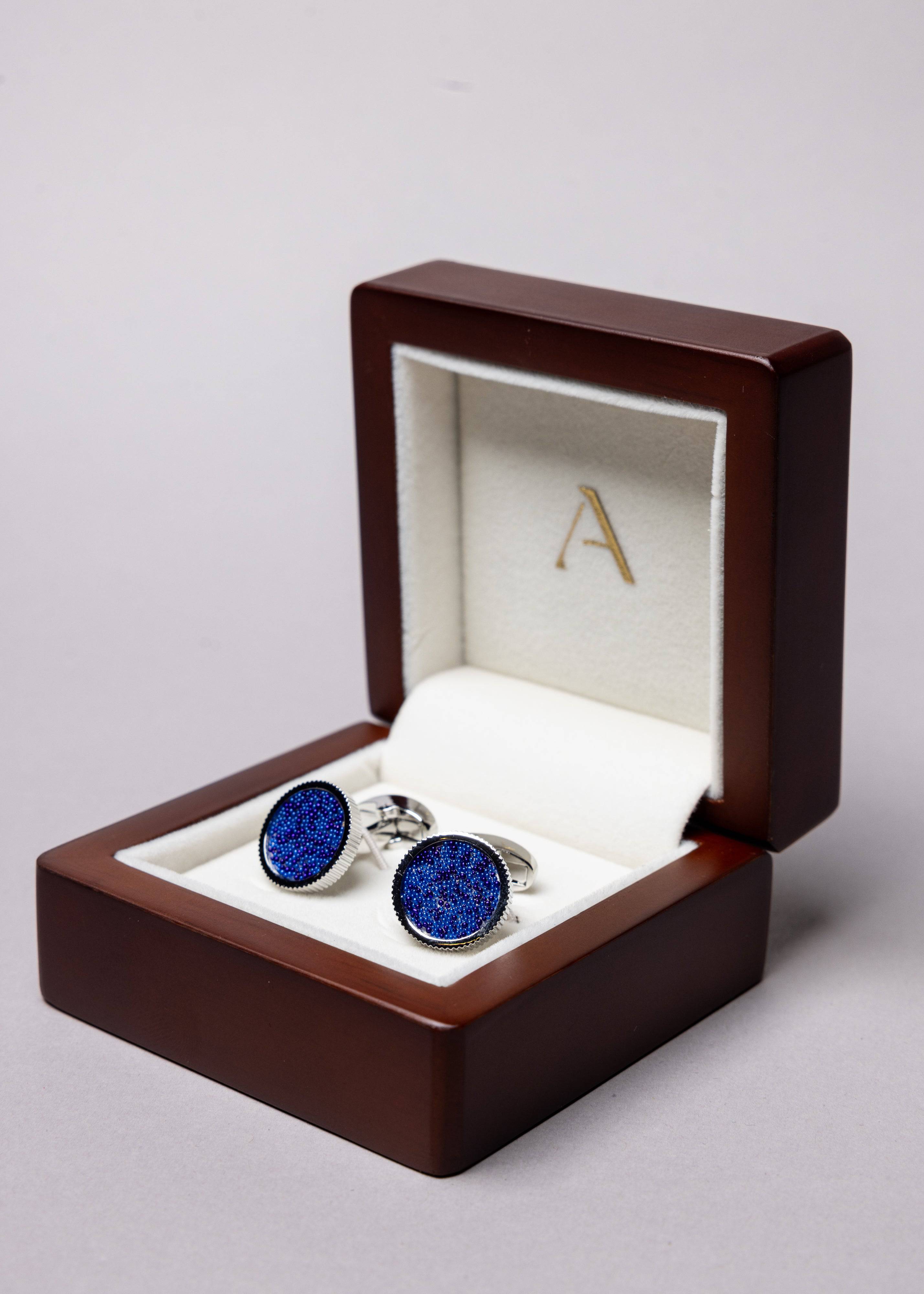 Midnight Spark Cufflinks - Atica Man