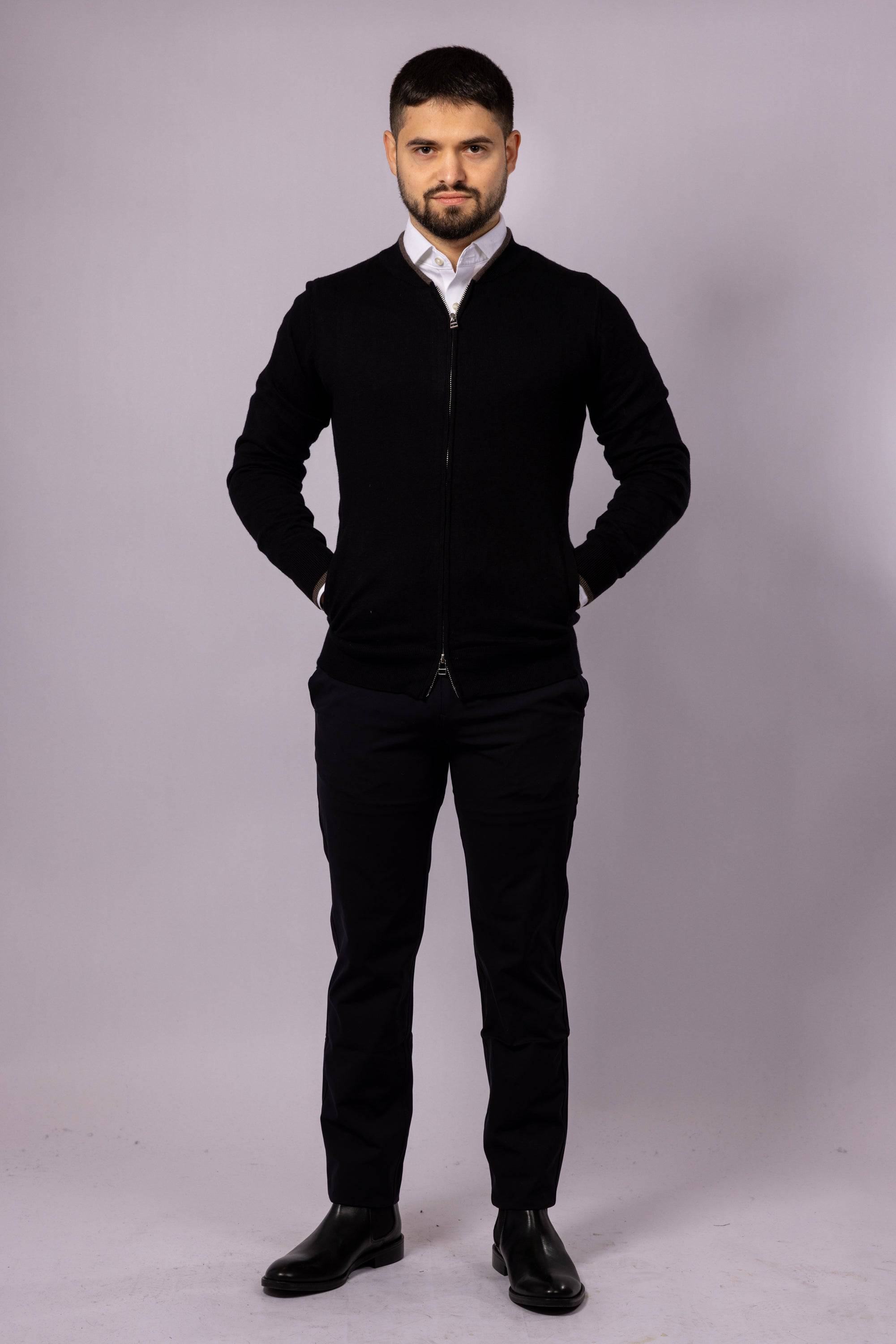 Ottoman Full Zip Cardigan - Atica Man