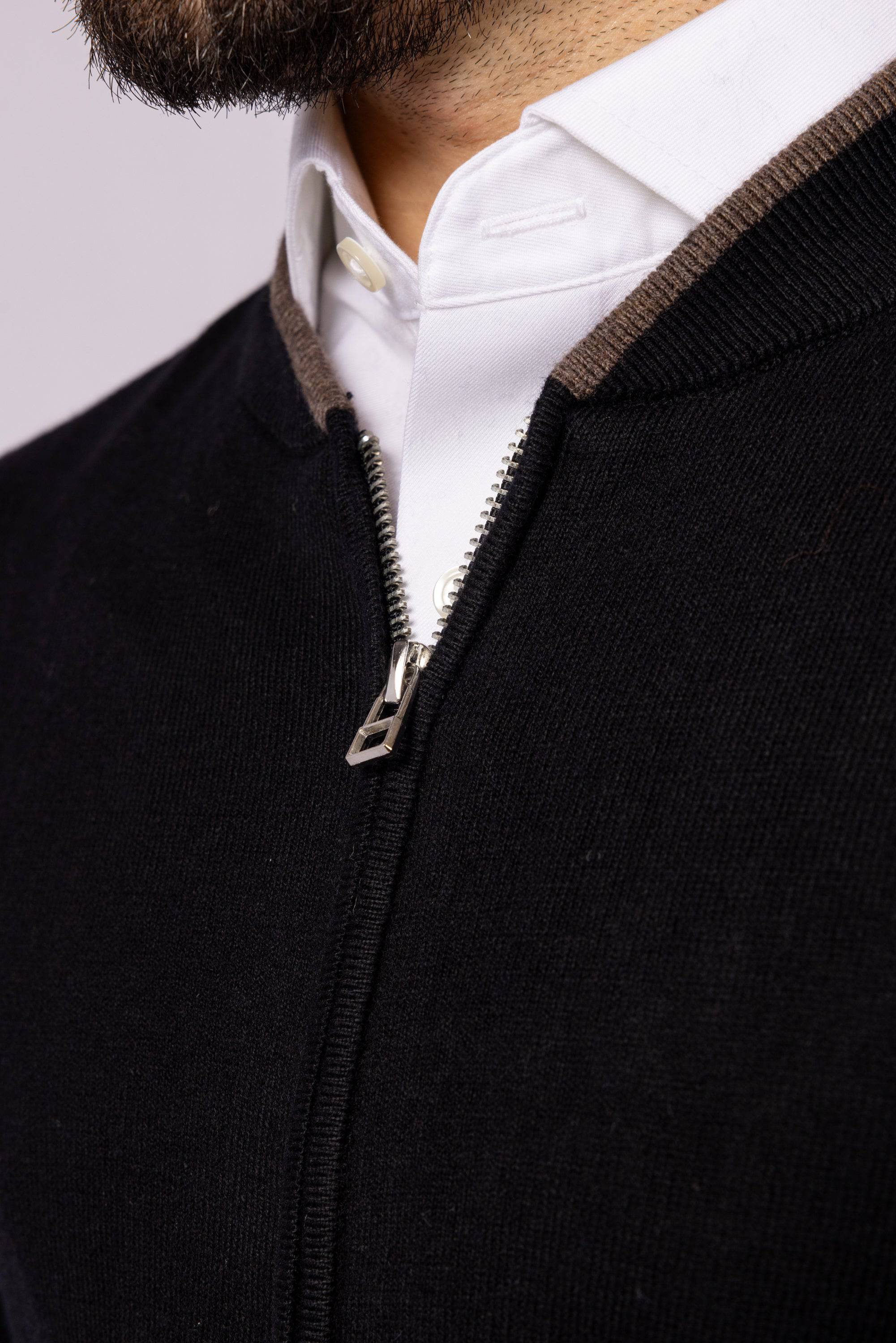 Ottoman Full Zip Cardigan - Atica Man