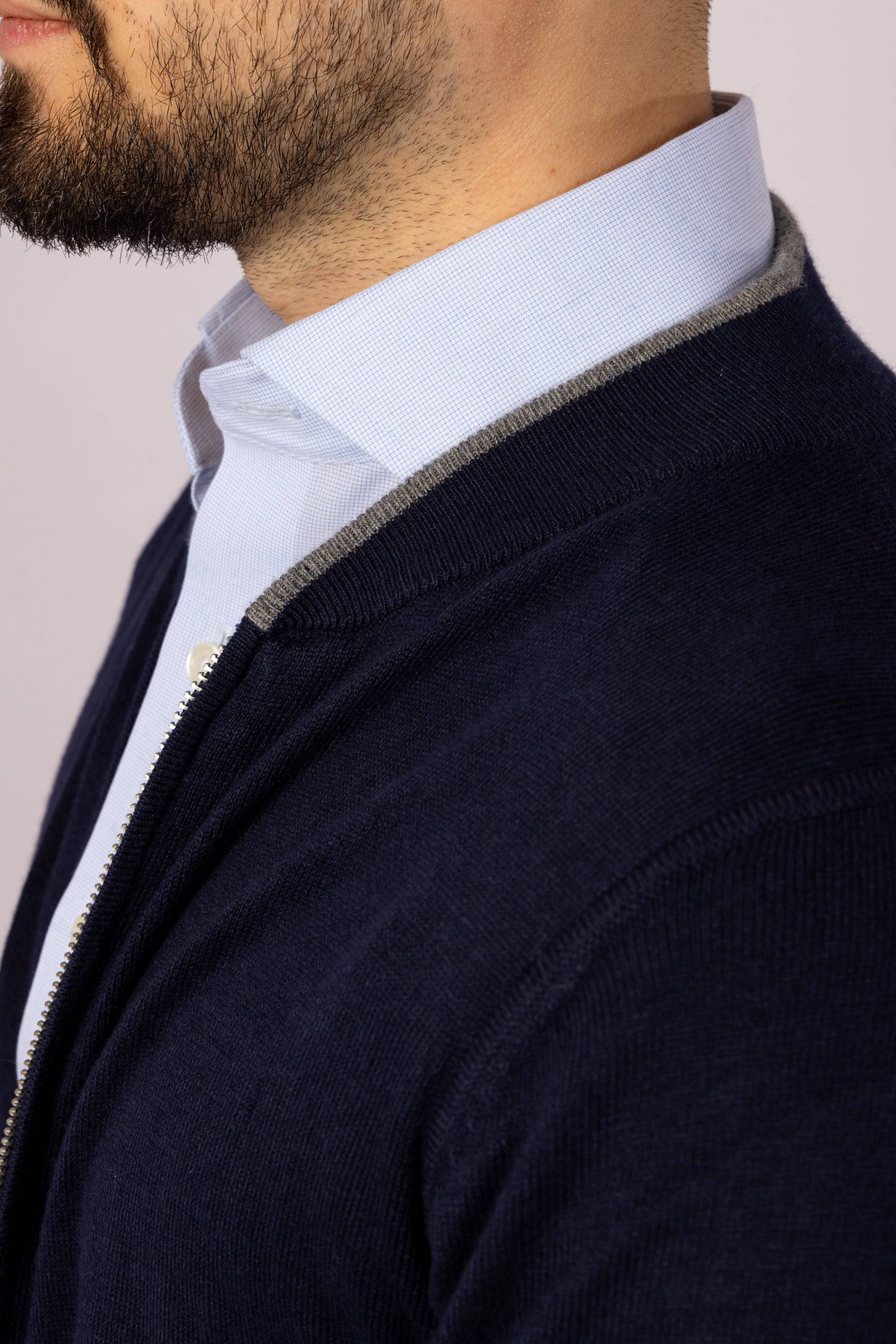 Ottoman Full Zip Cardigan - Atica Man