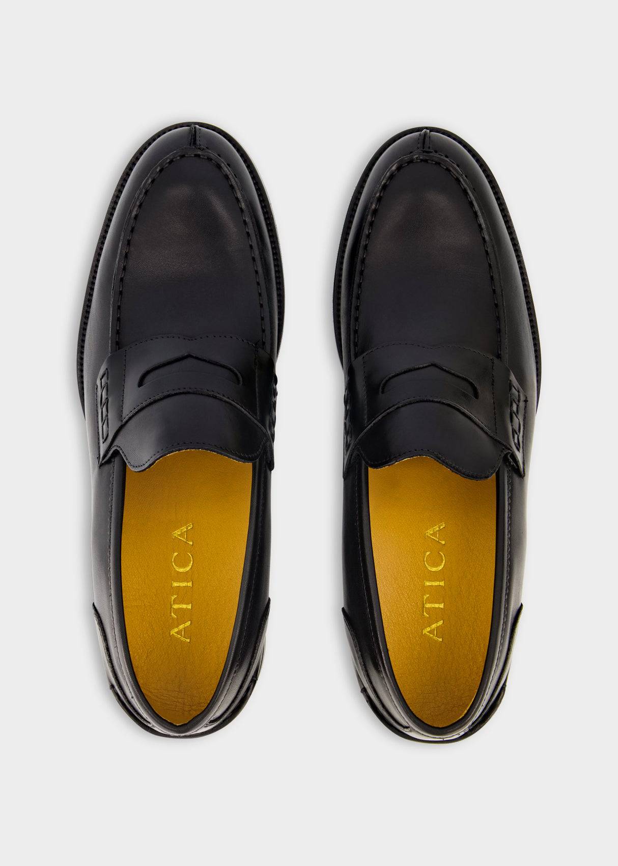 Classic Penny Loafer Black - Atica Man