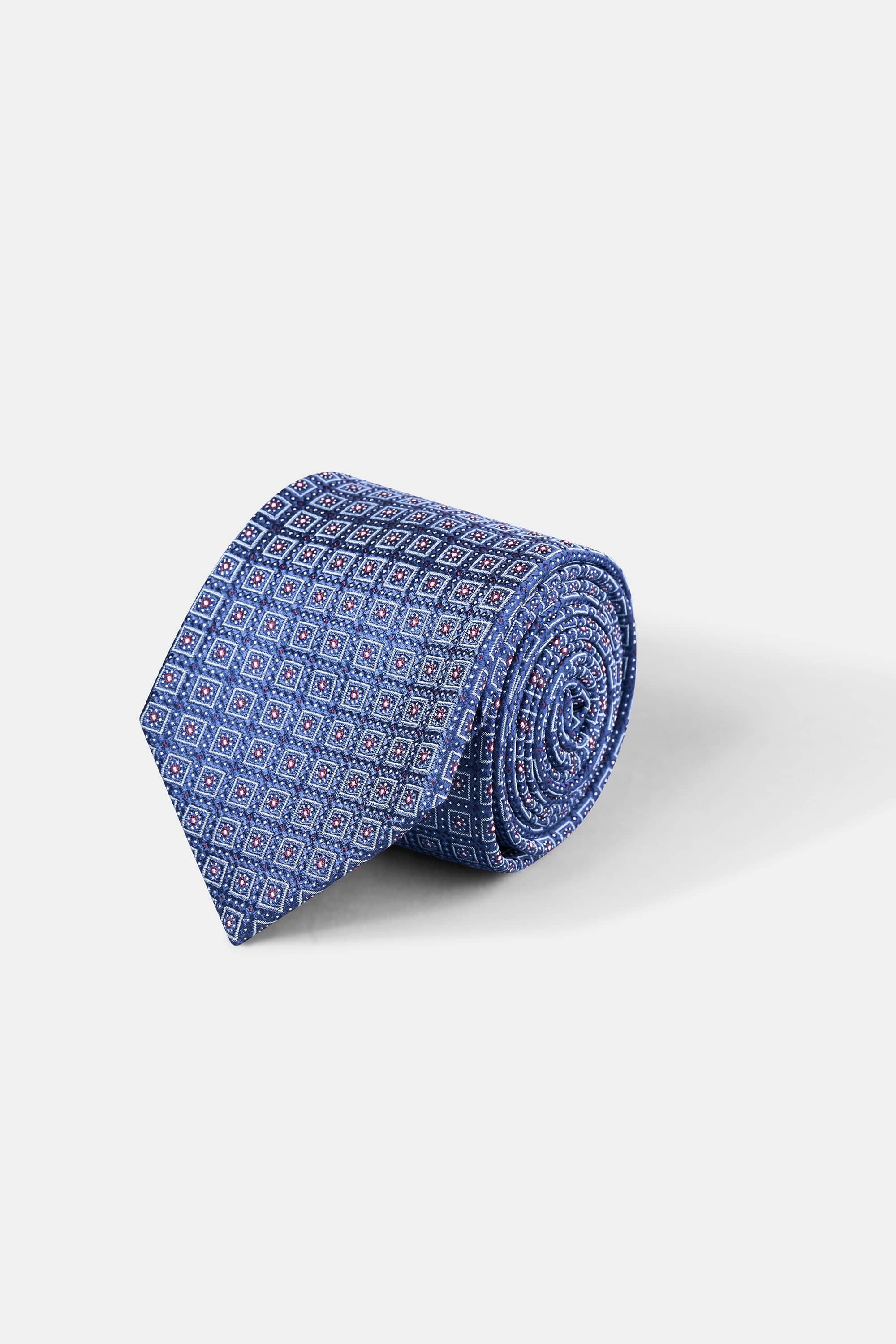 Woven Tie | 100% Silk | Diamond Pattern.