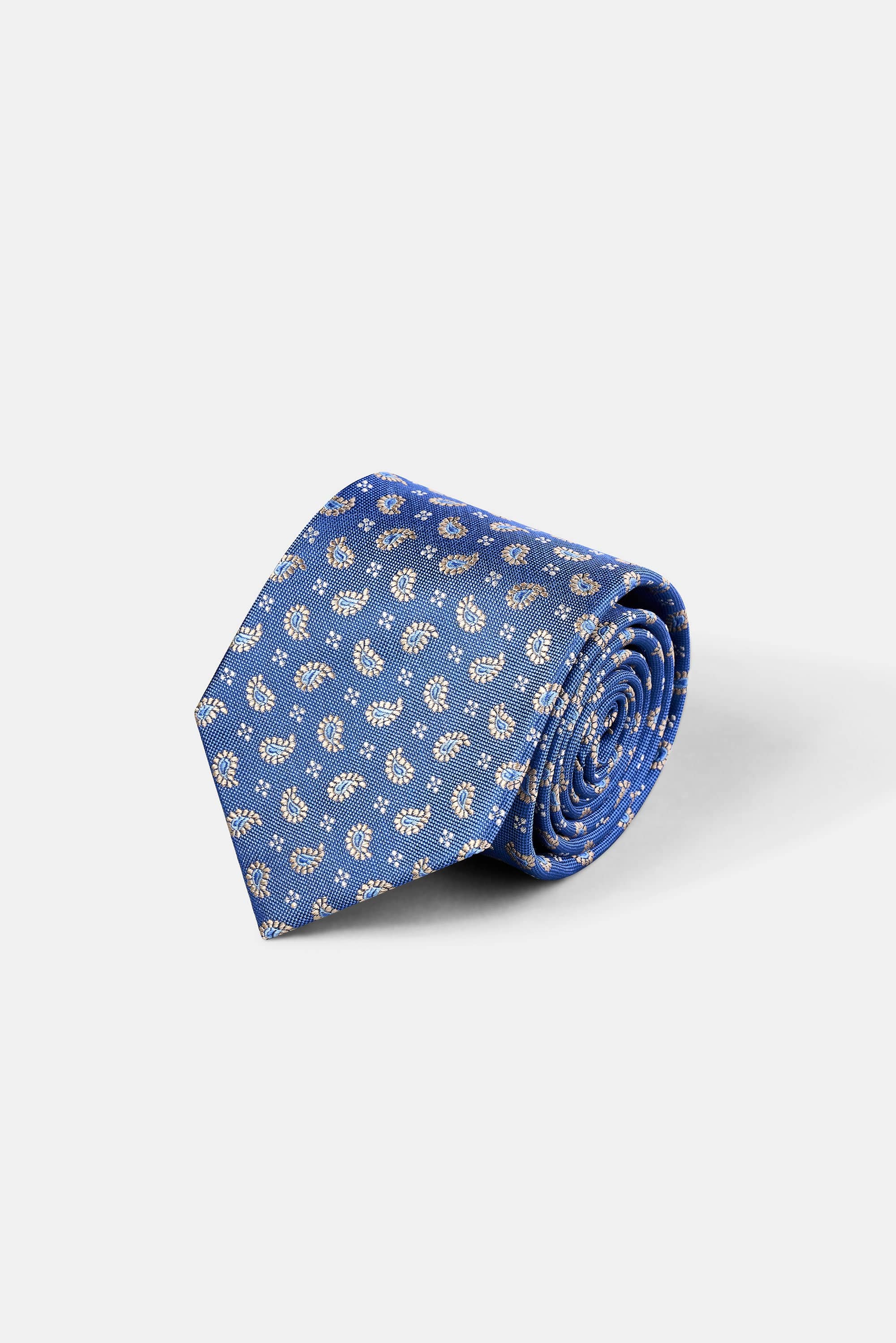 Woven Tie | 100% Silk | Small Paisley Pattern.