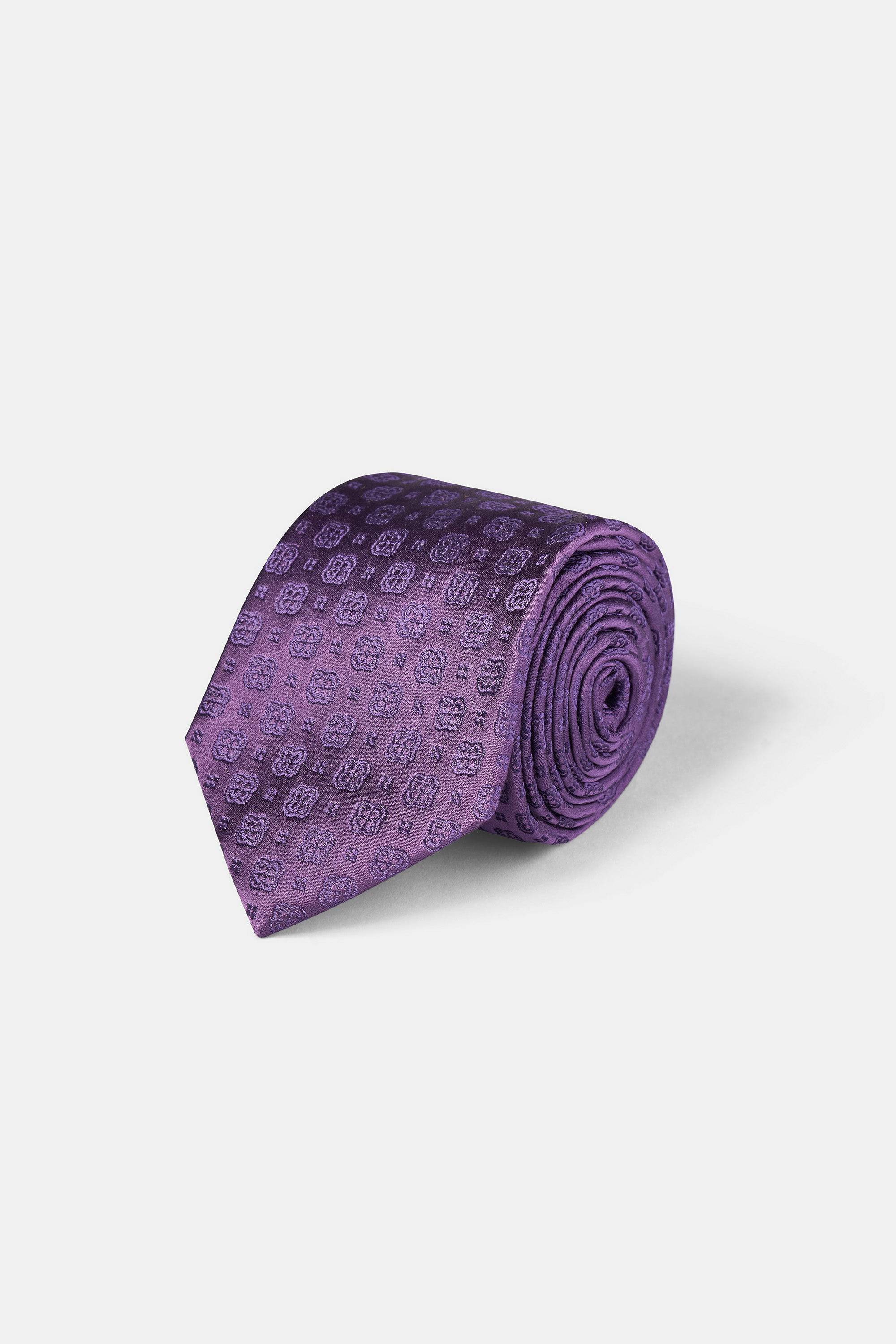 Woven Tie | 100% Silk | Moroccan Mosaic Pattern.