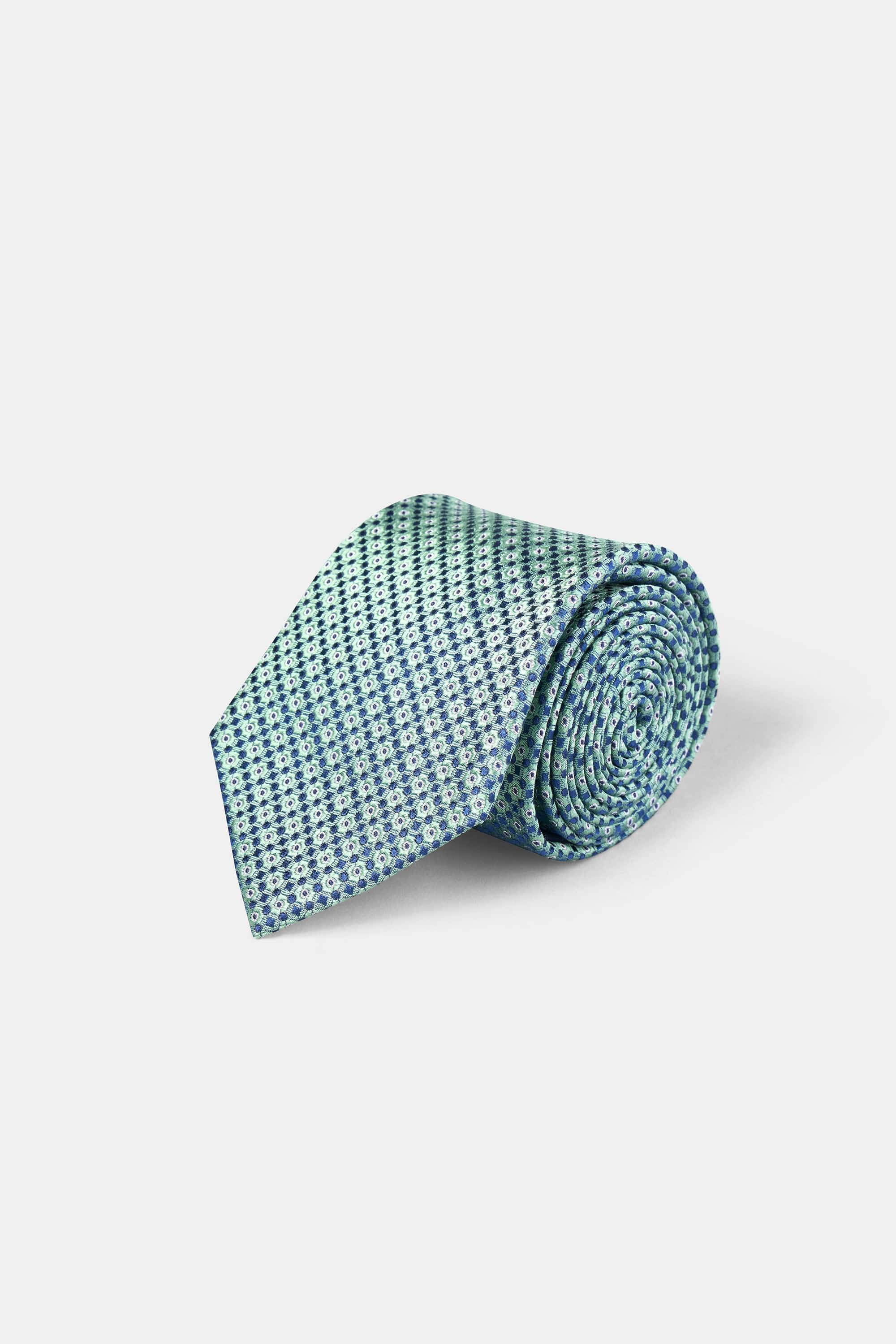 Woven Tie | 100% Silk | Star Pattern.