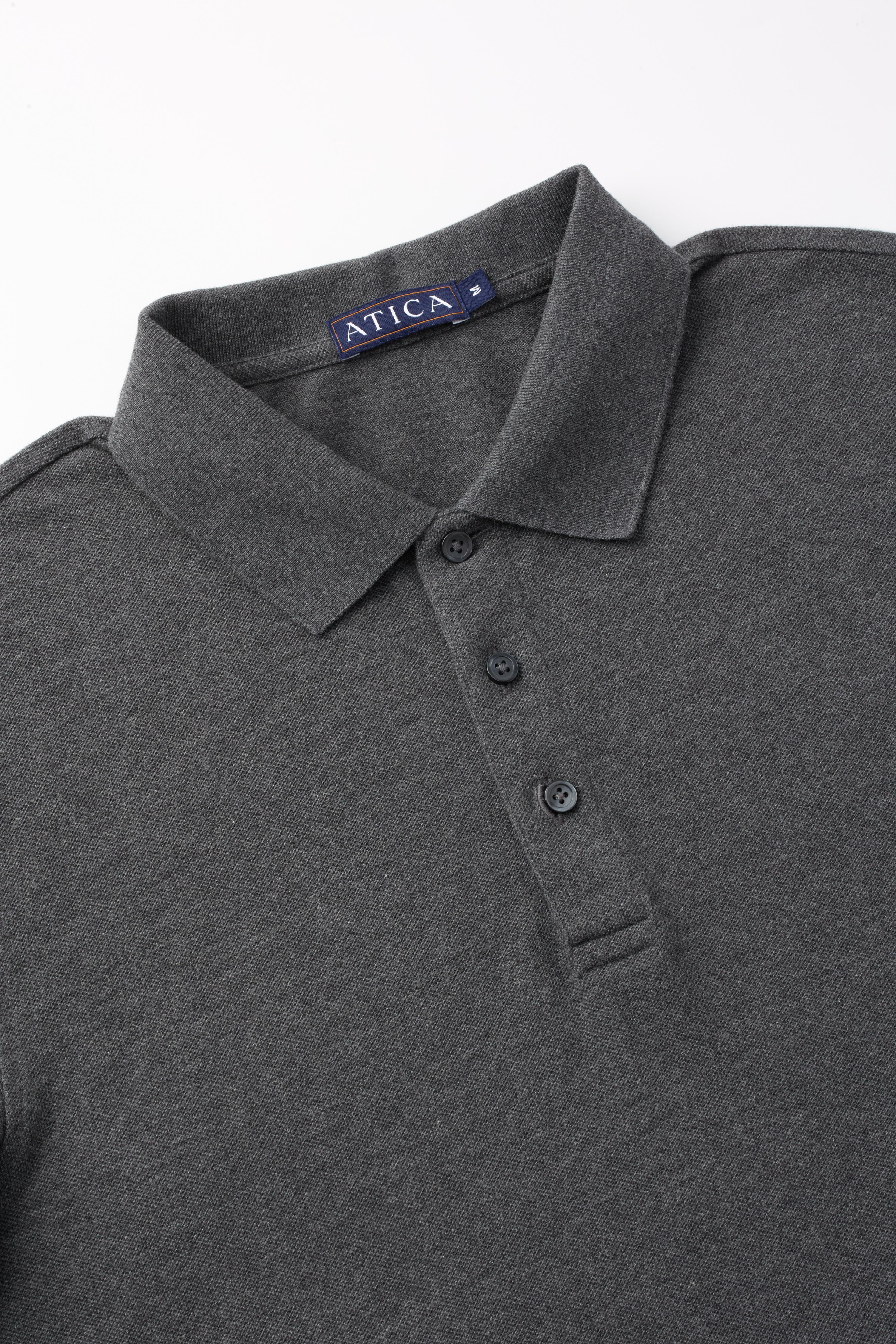 Performance Polo Dark Grey Shirt - Atica Man