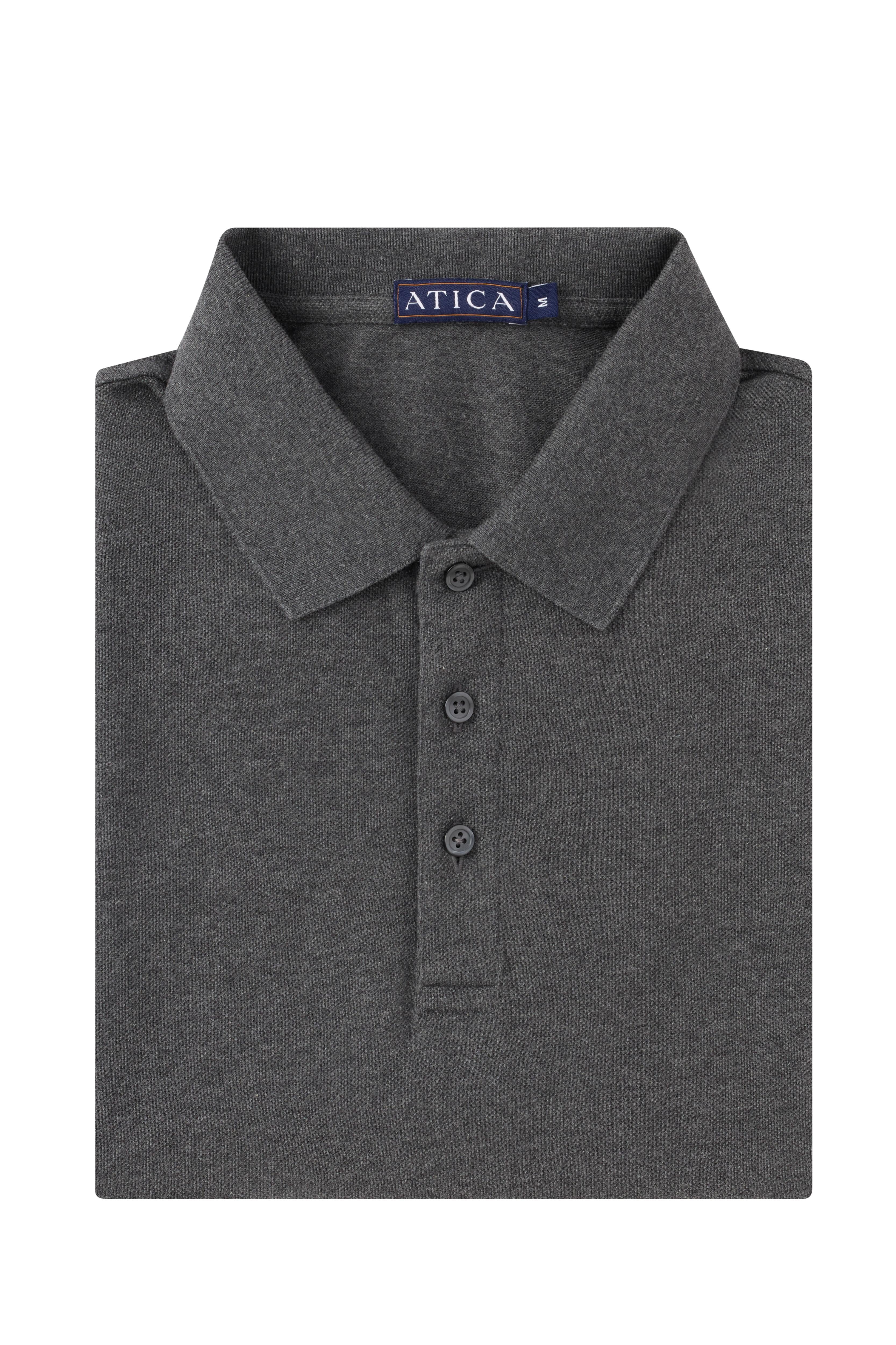 Performance Polo Dark Grey Shirt - Atica Man