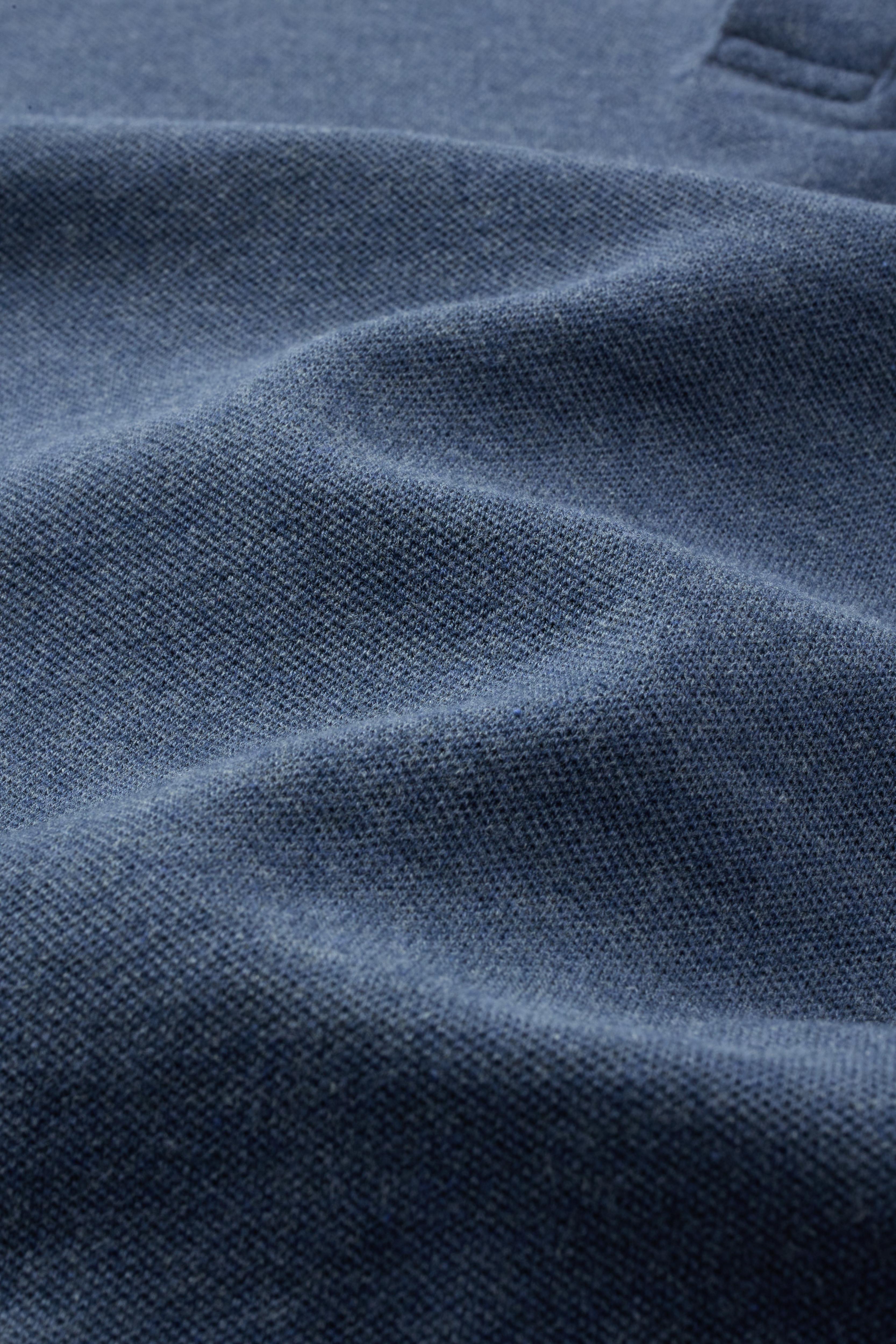 Dress Collar Performance Polo - Heather Blue - Atica Man