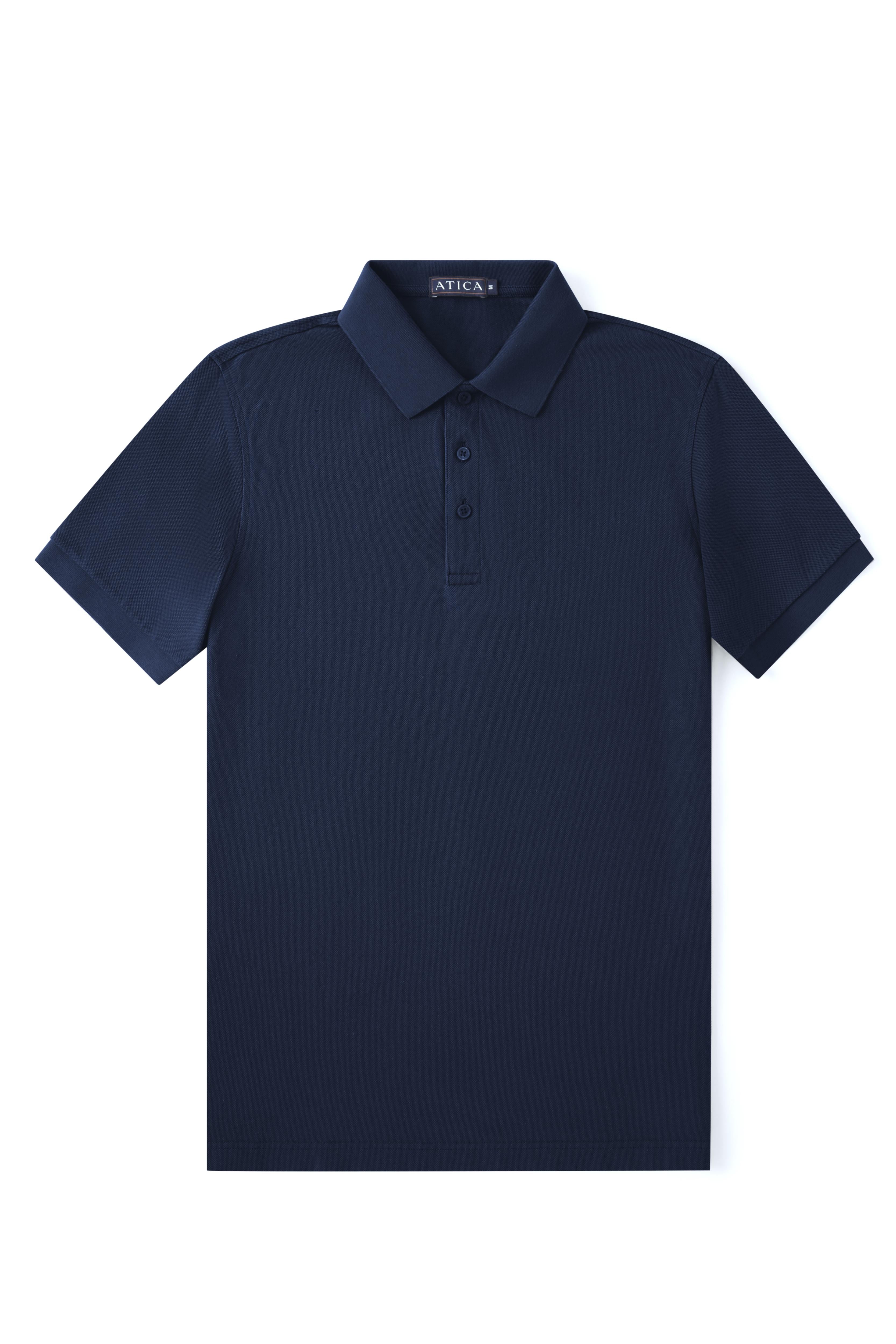 Performance Polo Dark Navy Shirt - Atica Man