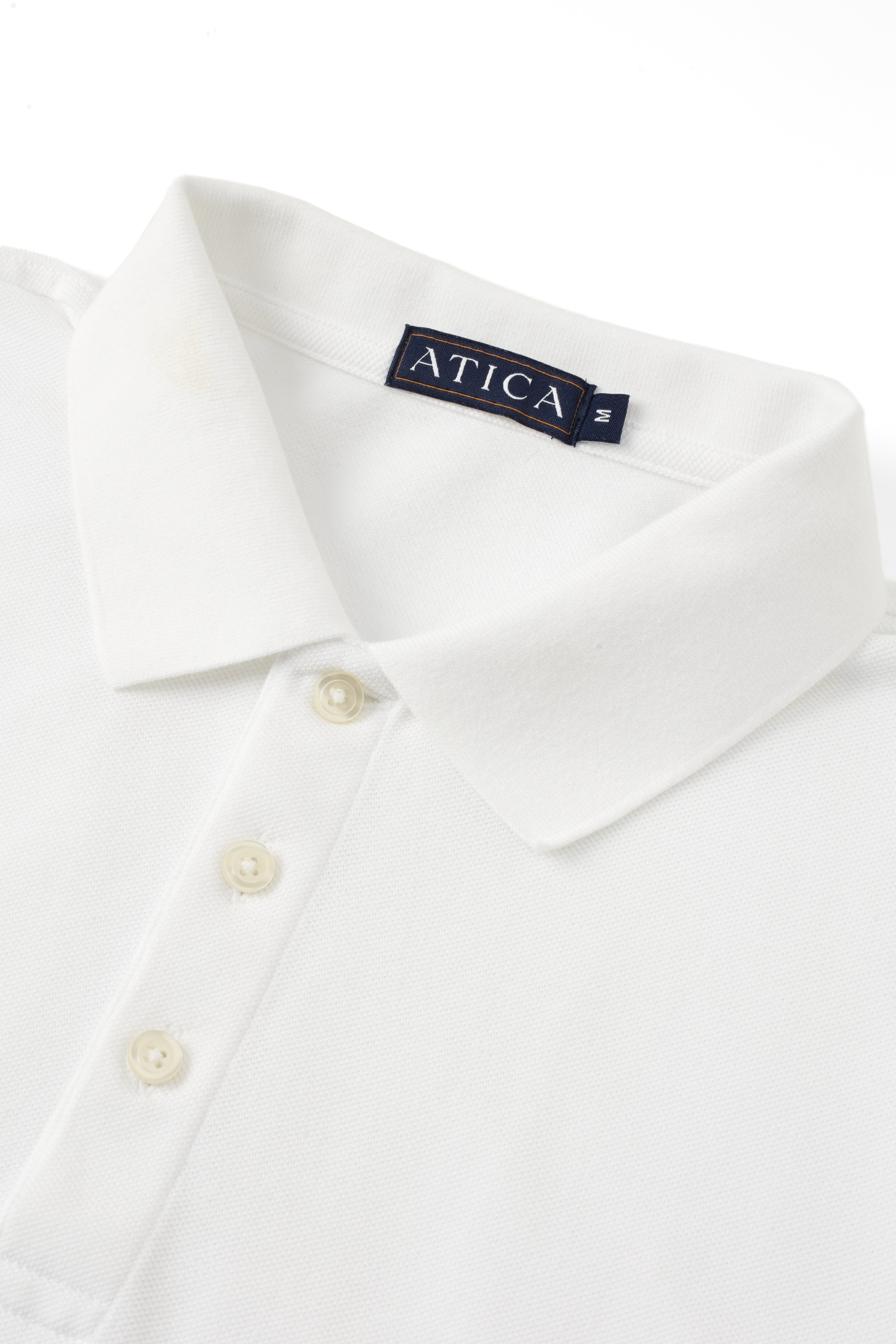 Performance Polo White Shirt - Atica Man