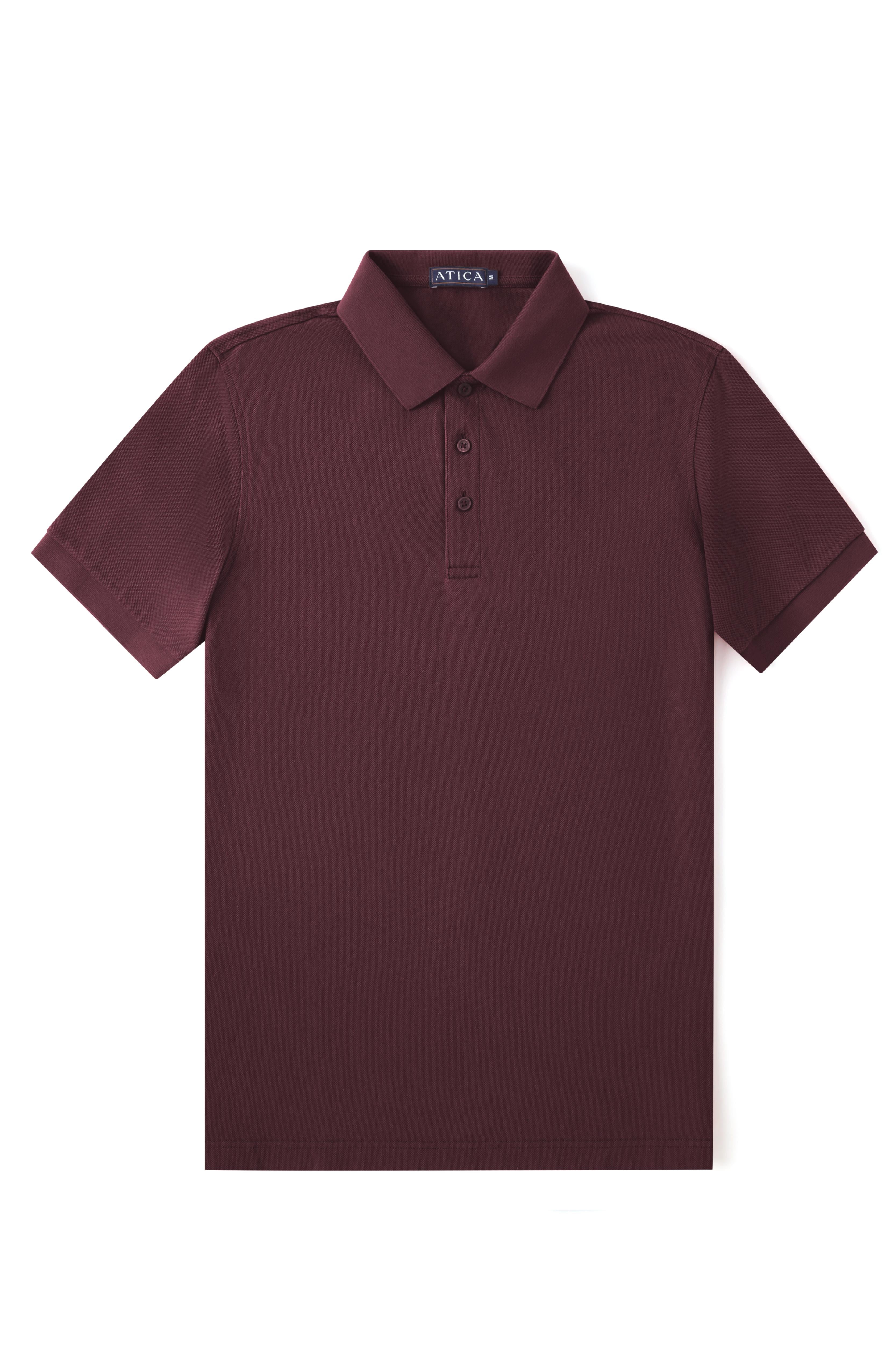 Performance Polo Wine Shirt - Atica Man