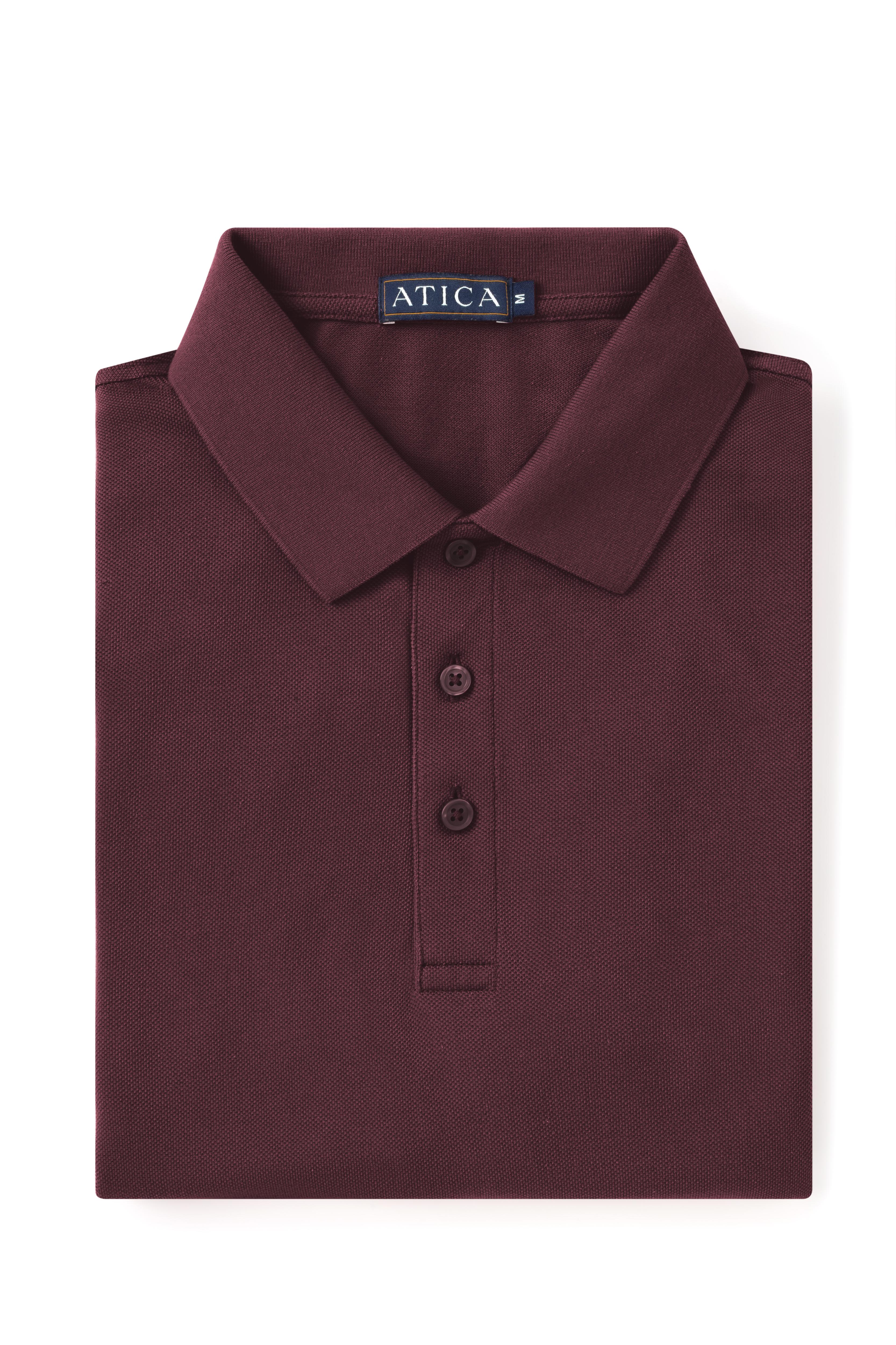 Performance Polo Wine Shirt - Atica Man