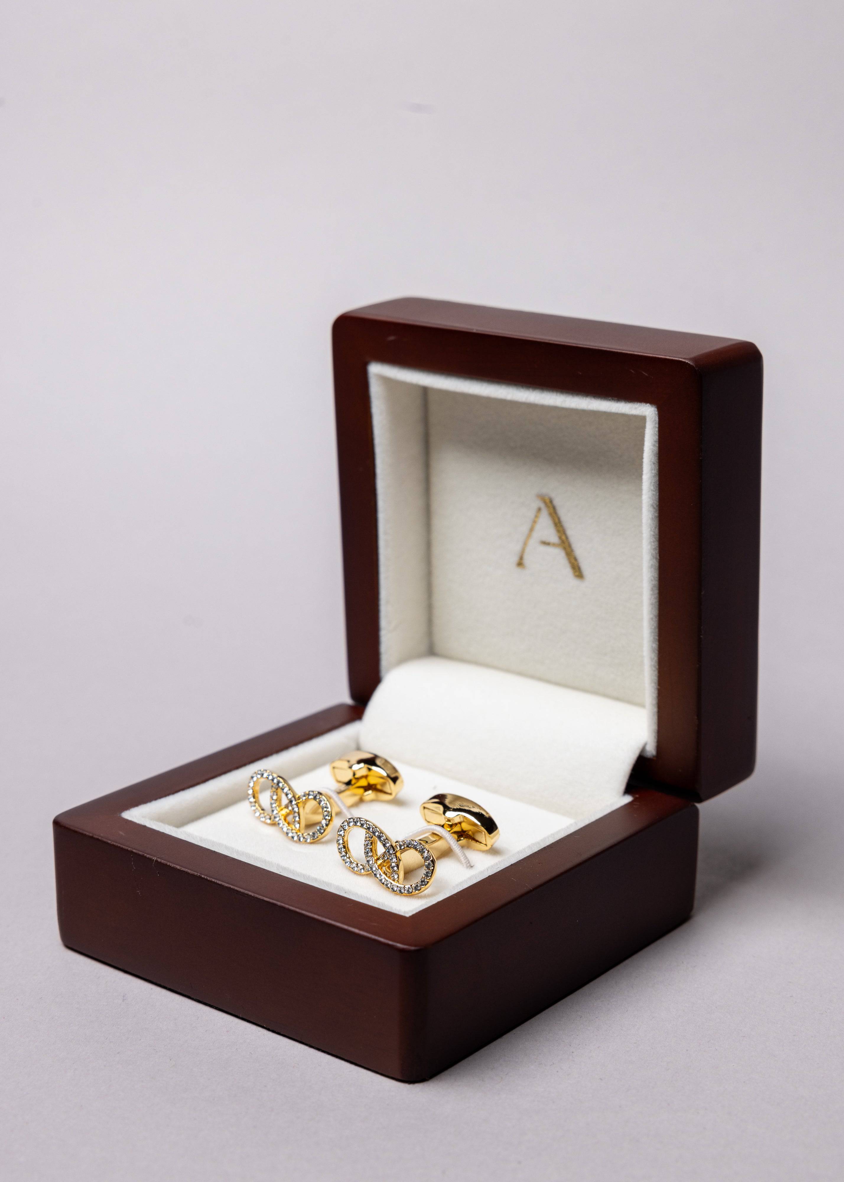 Swarovski Infinity Shaped Cufflinks - Atica Man
