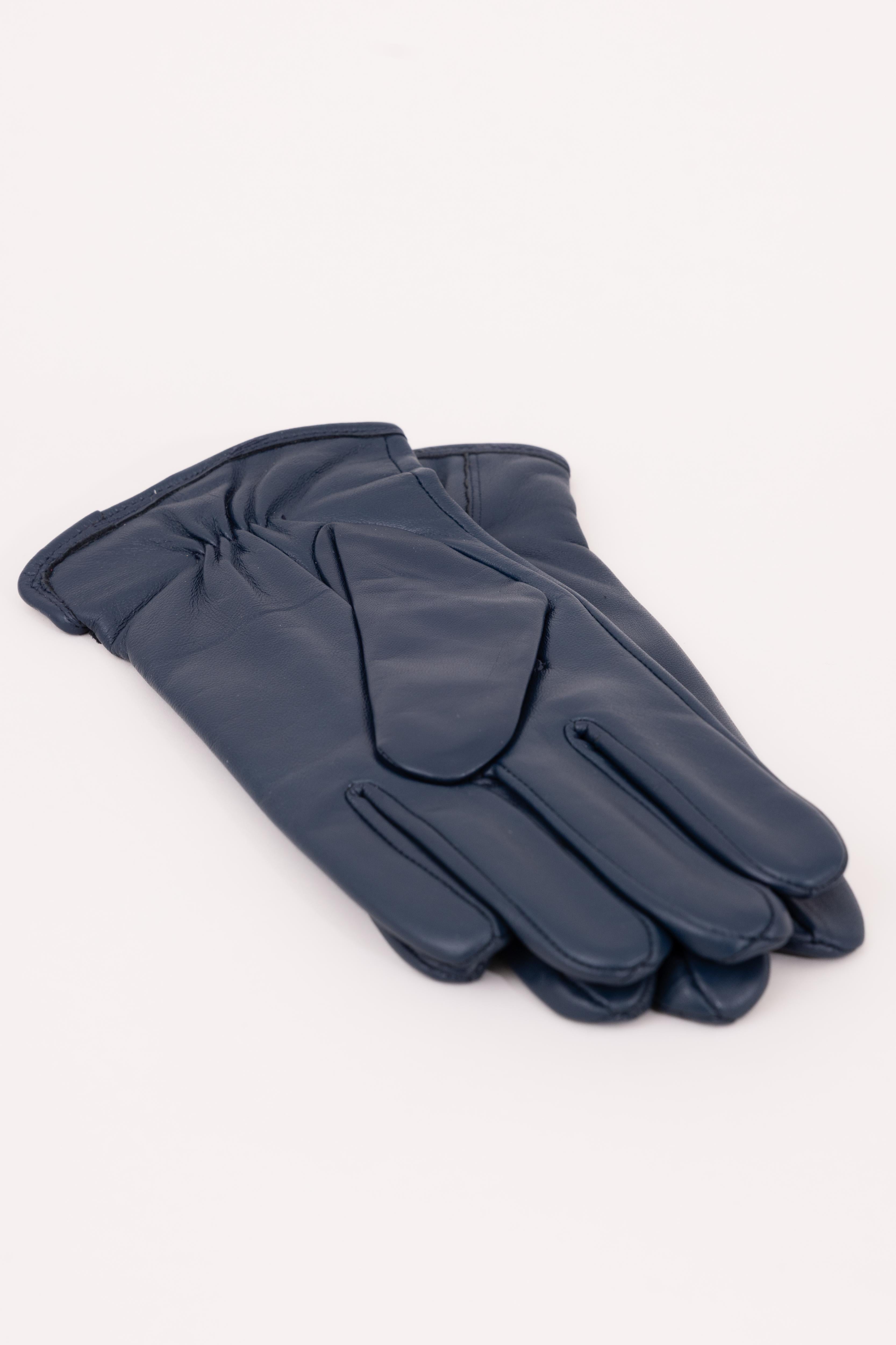 Men’s Nappa Leather Wool Lined Touchscreen Gloves - Atica Man