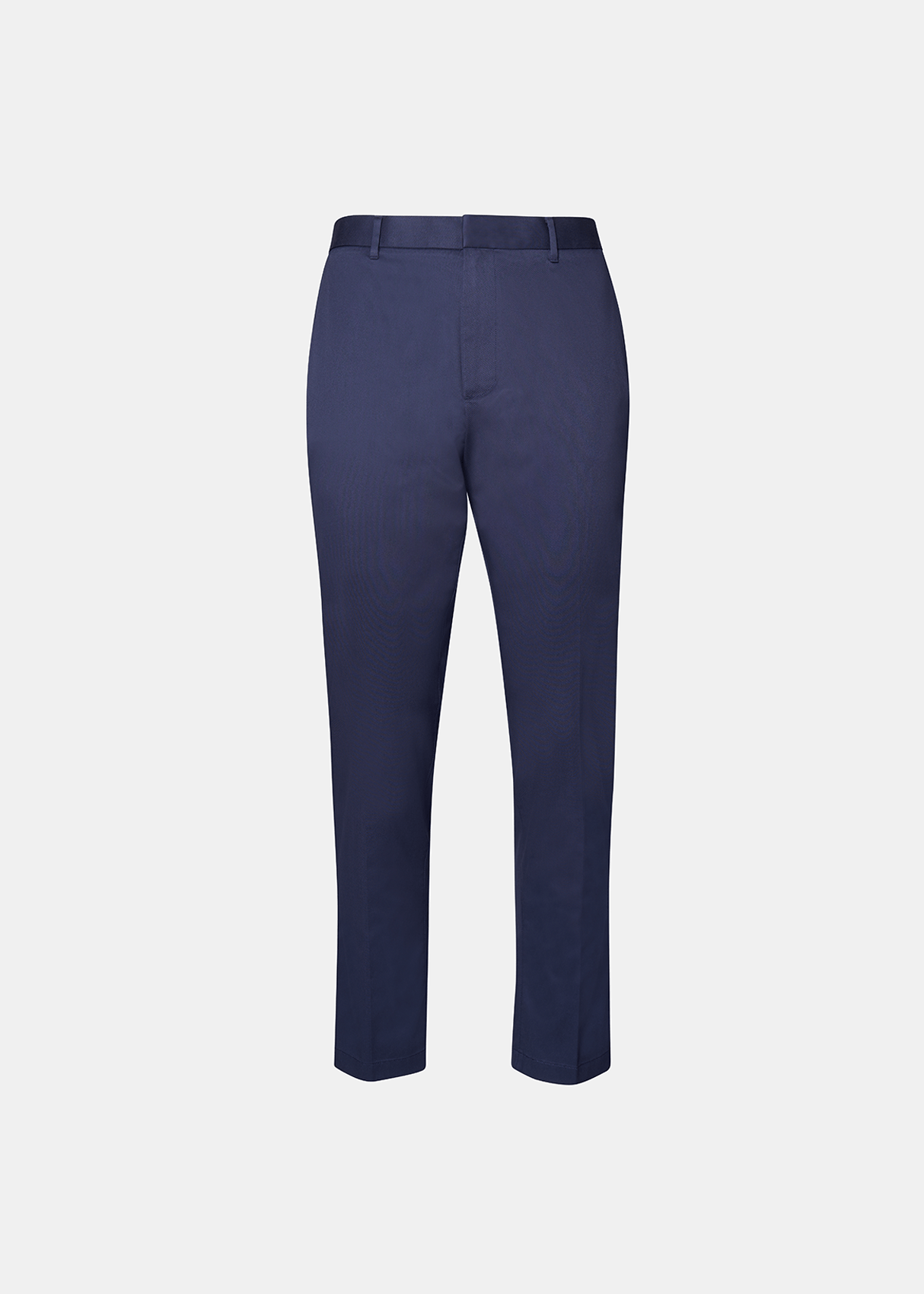Navy Dress Pants - Solid Cotton, Non-Iron, Wrinkle-Resistant, Durable and Comfortable