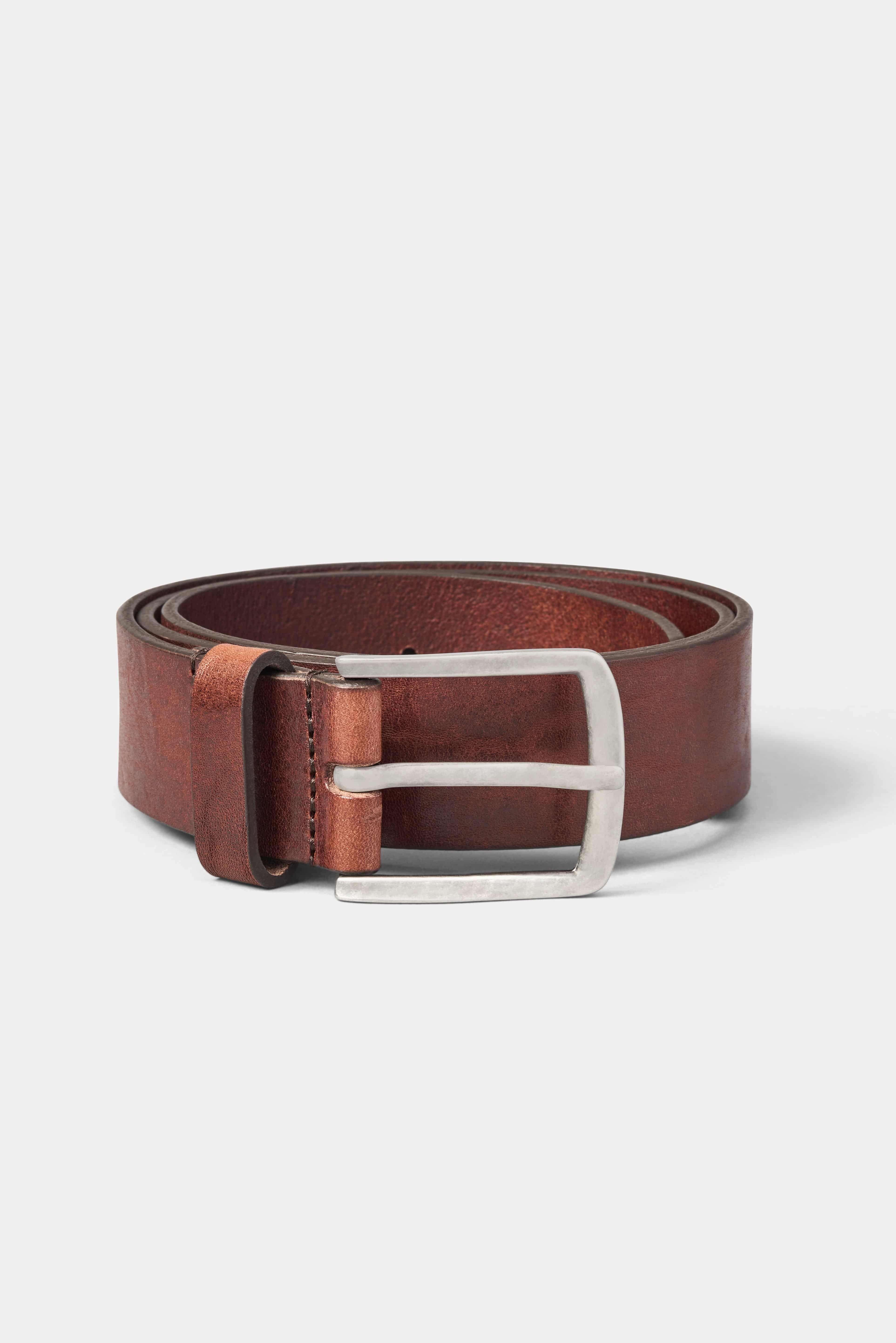 Bevel Adjustable Leather Belt - Atica Man