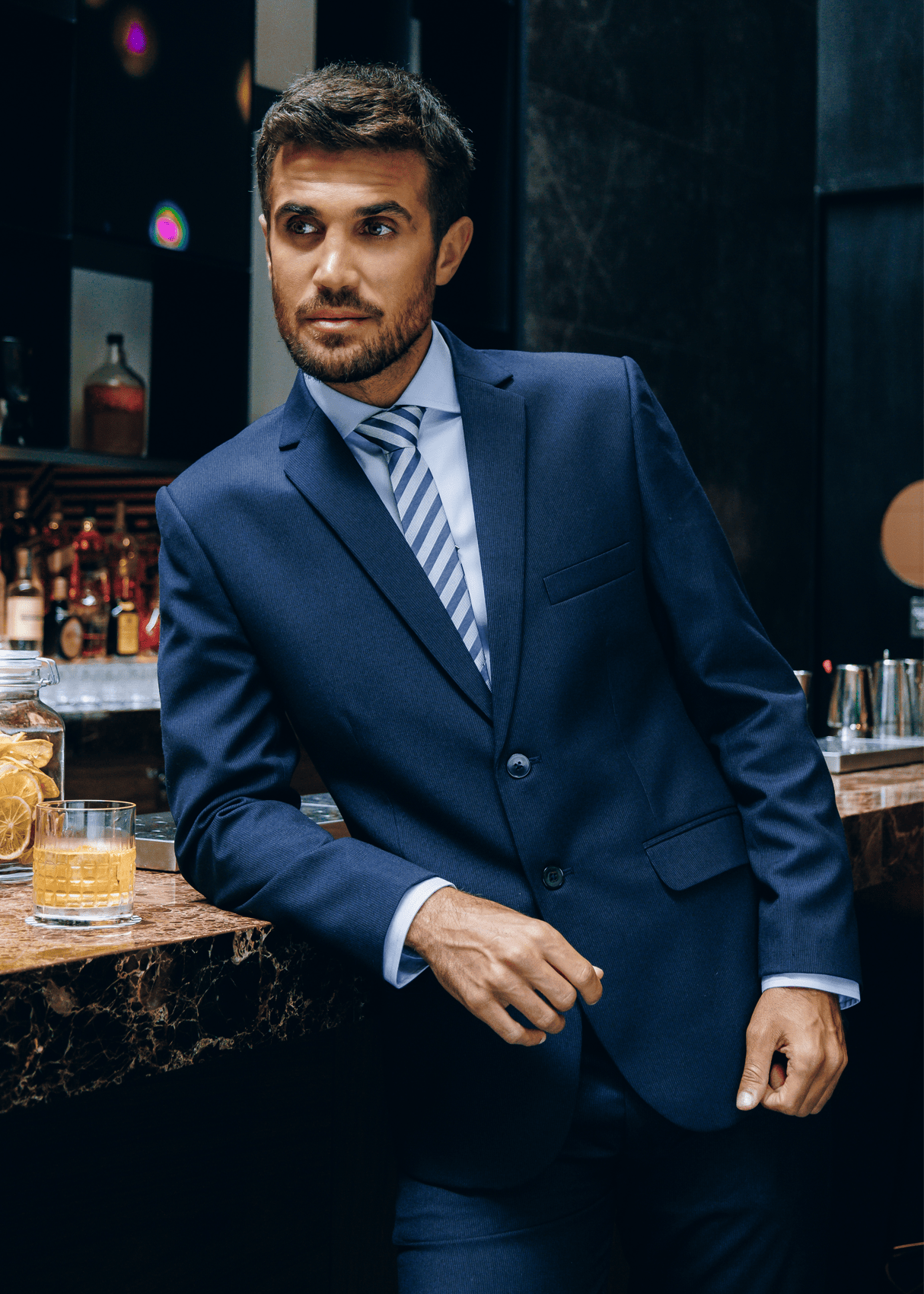 Button-Down Collar Non-Iron Dress Shirt - Blue – Wrinkle-Resistant, Breathable, Durable
